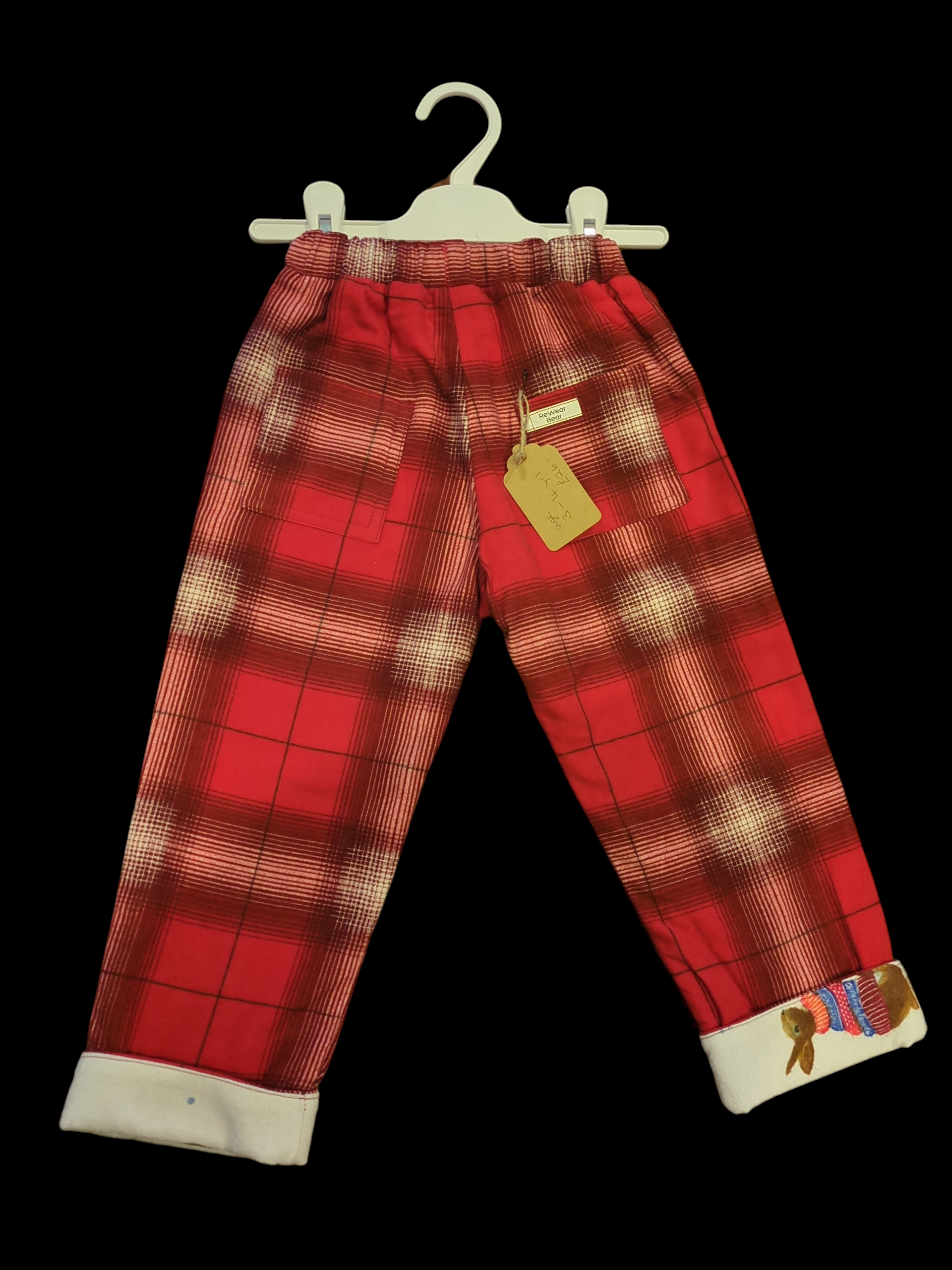 SM Brushed cotton red and brown check