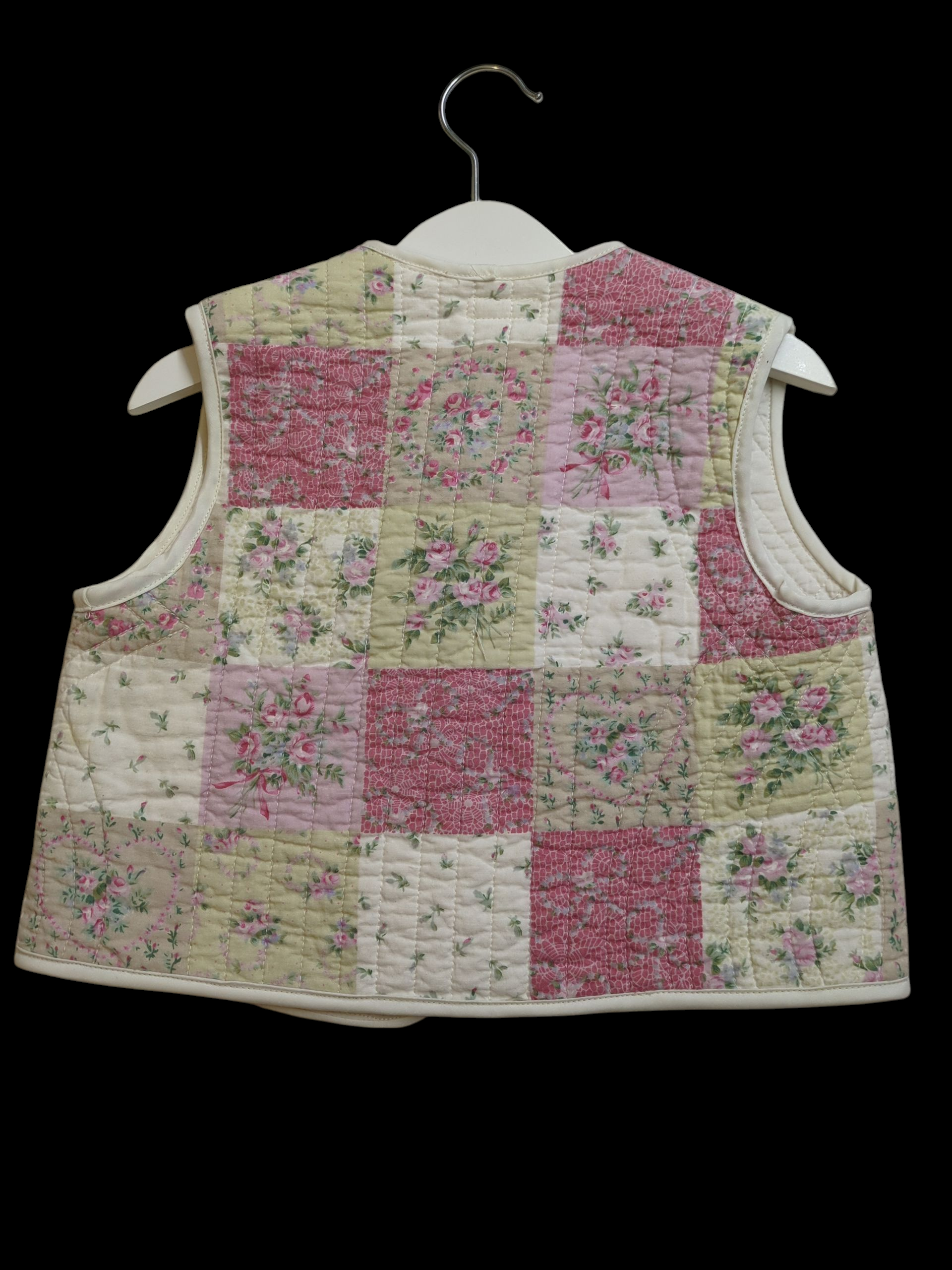 Pink and cream Quilted Jacket