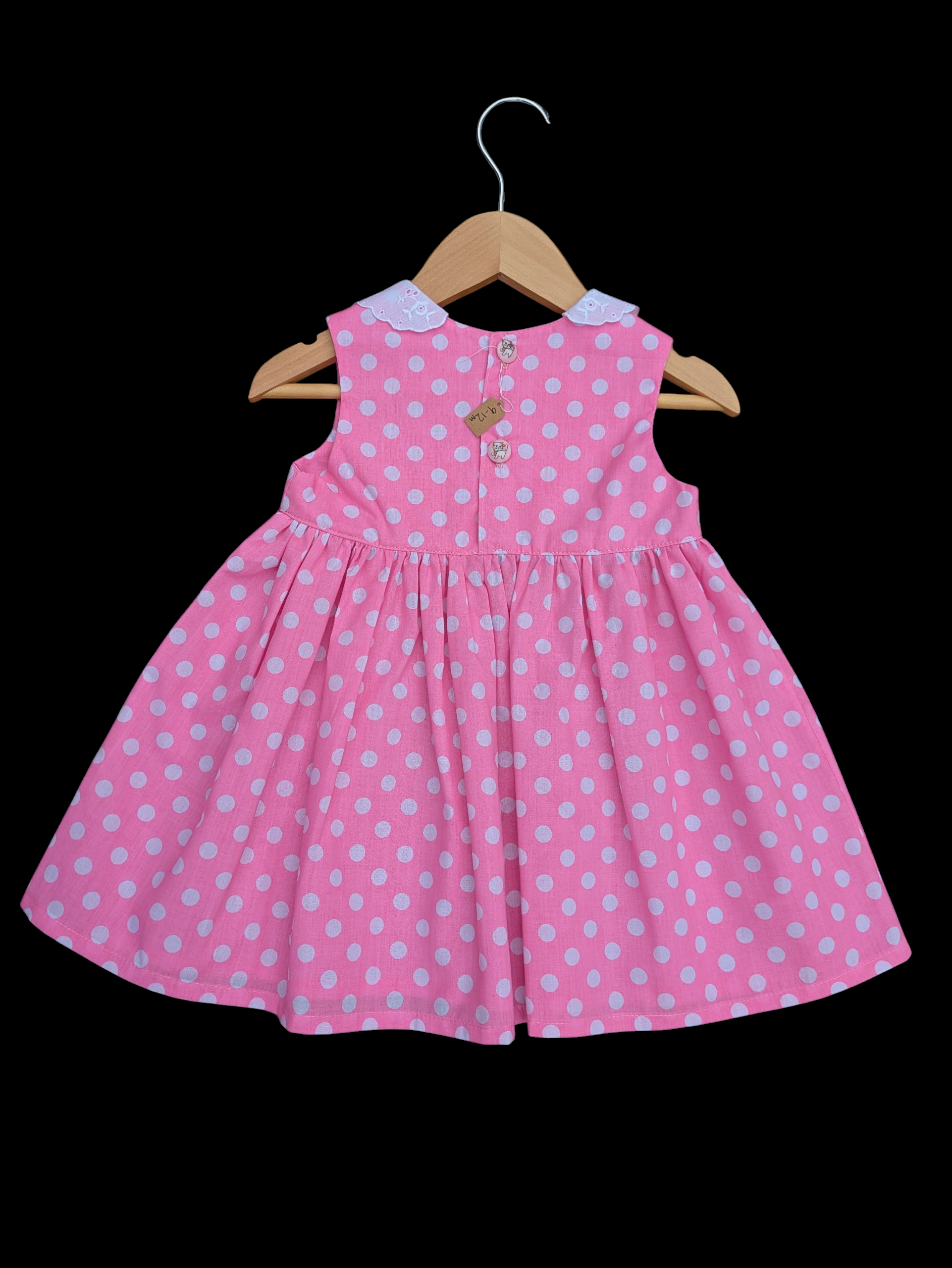 Pink spots collar 6-12