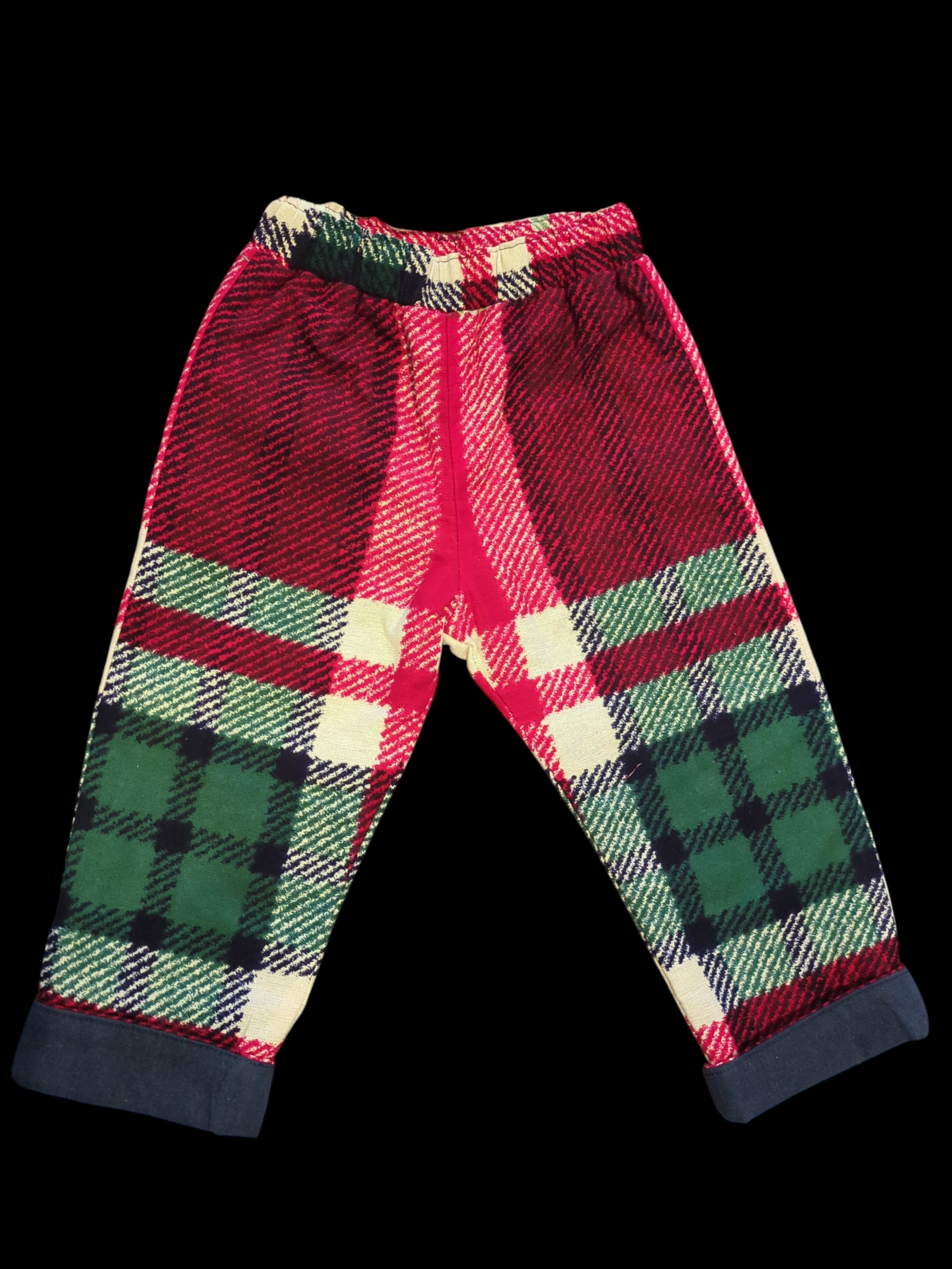 SM Brushed cotton red, green and white check