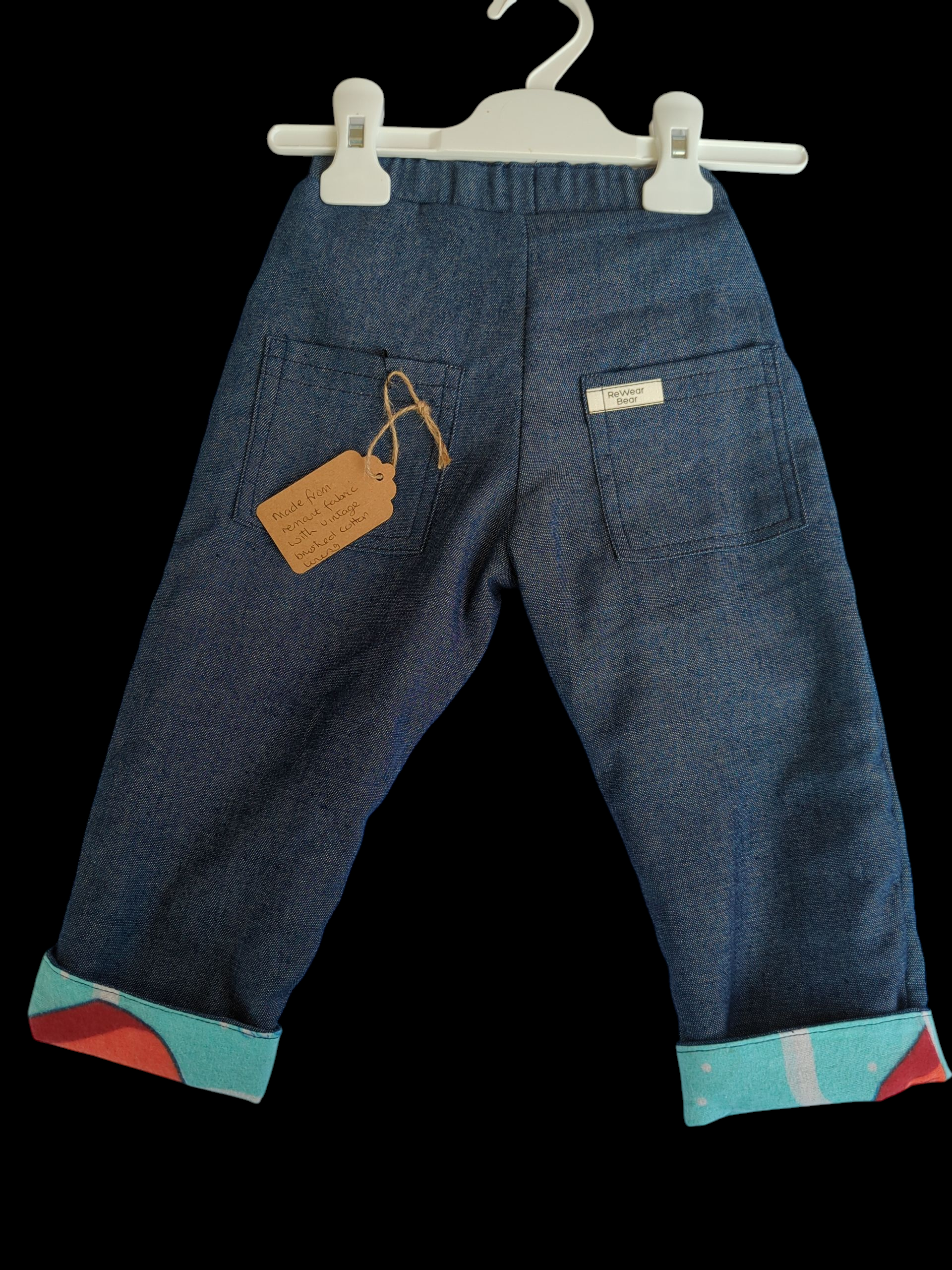 Denim with brushed cotton lining 1-2yrs