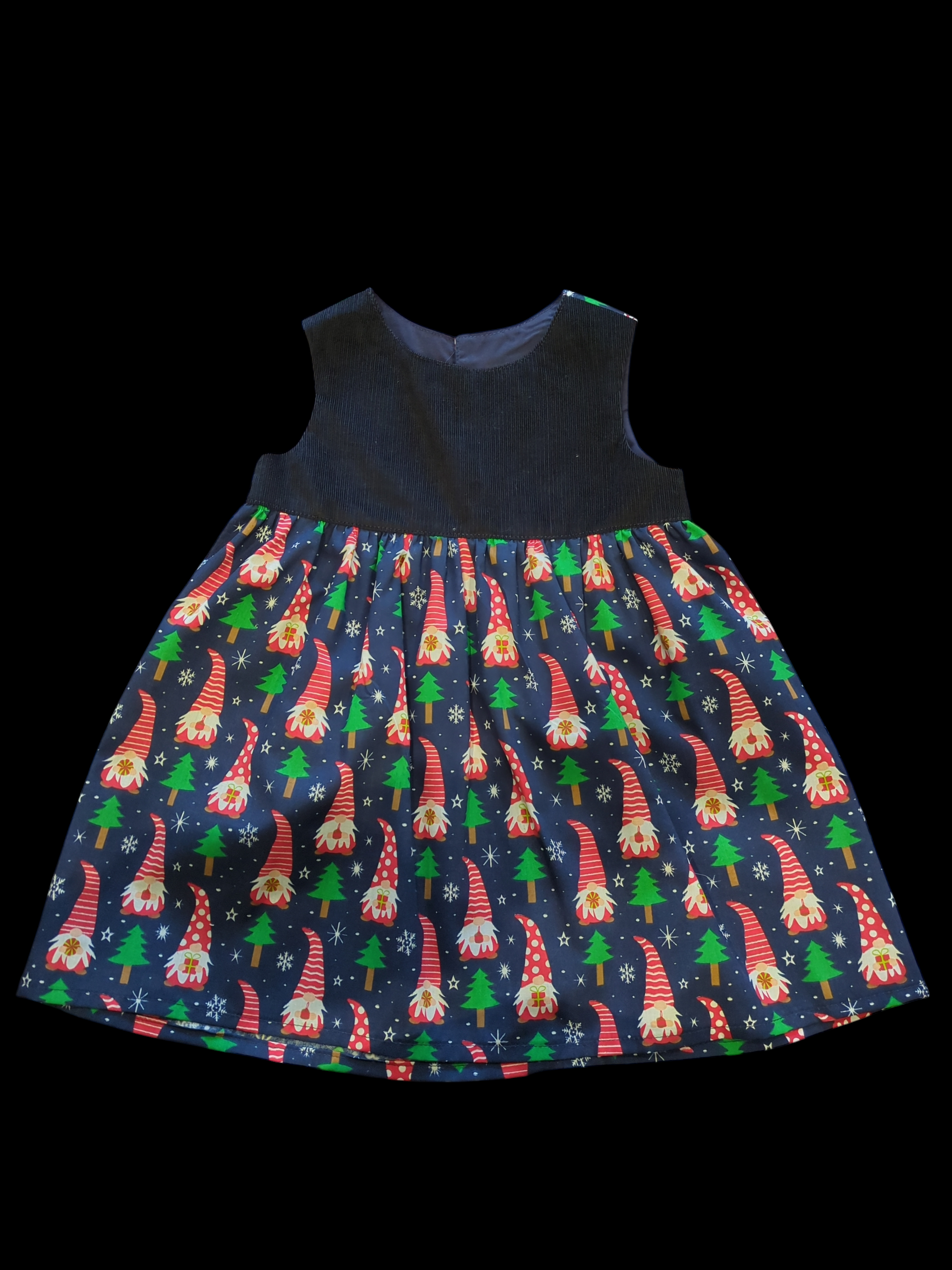 SM Cord bodice with gnomes