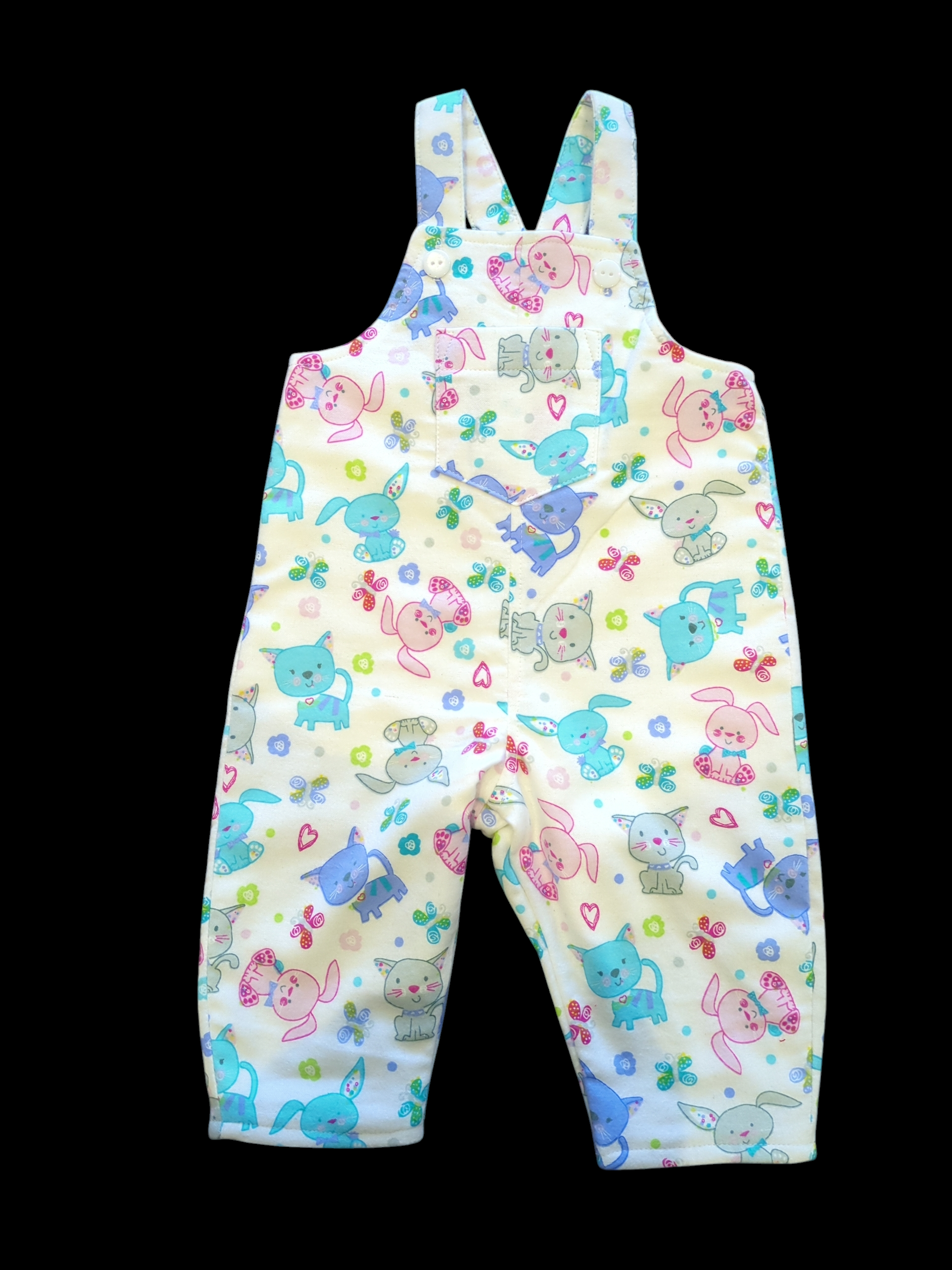 SM Multicolour cat brushed cotton