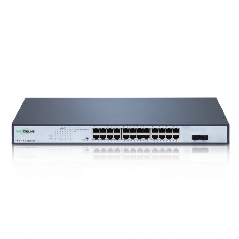 24-Port PoE+ Switch with 2 Gigabit Uplink Ports