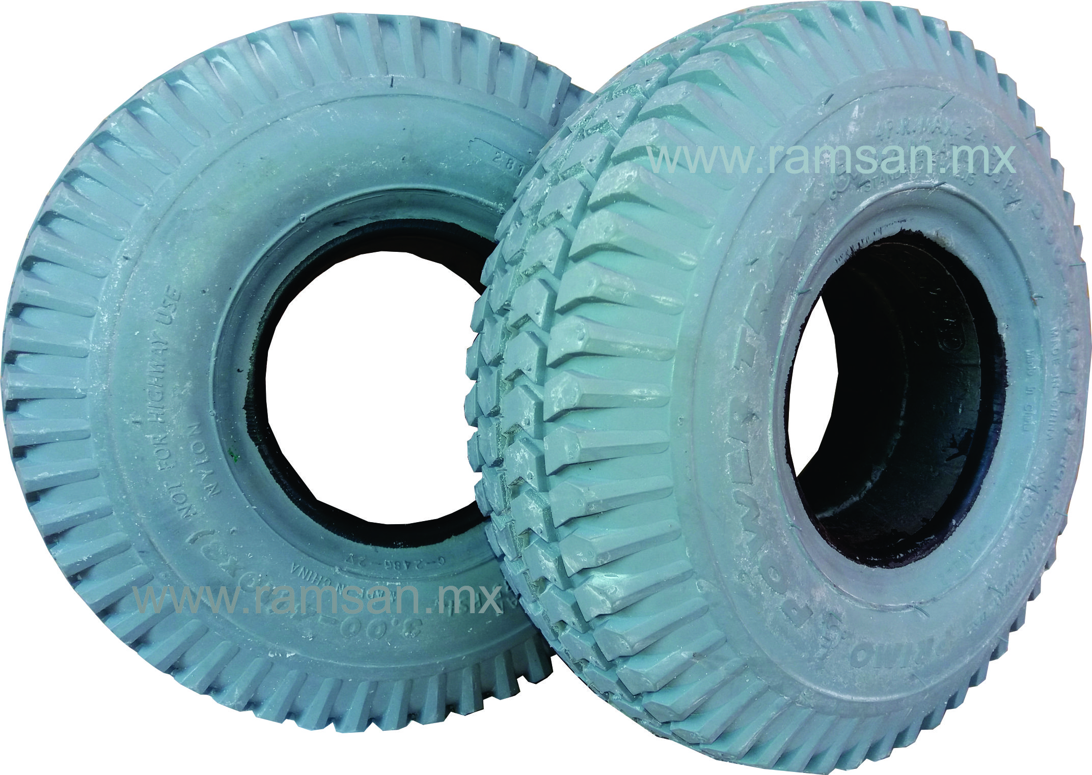 2 Llantas 3.00-4 (10x3)  Relleno Silla De Ruedas Electricas