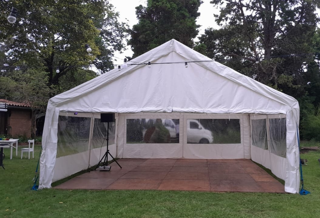 Carpa 6 x 6 metros con piso