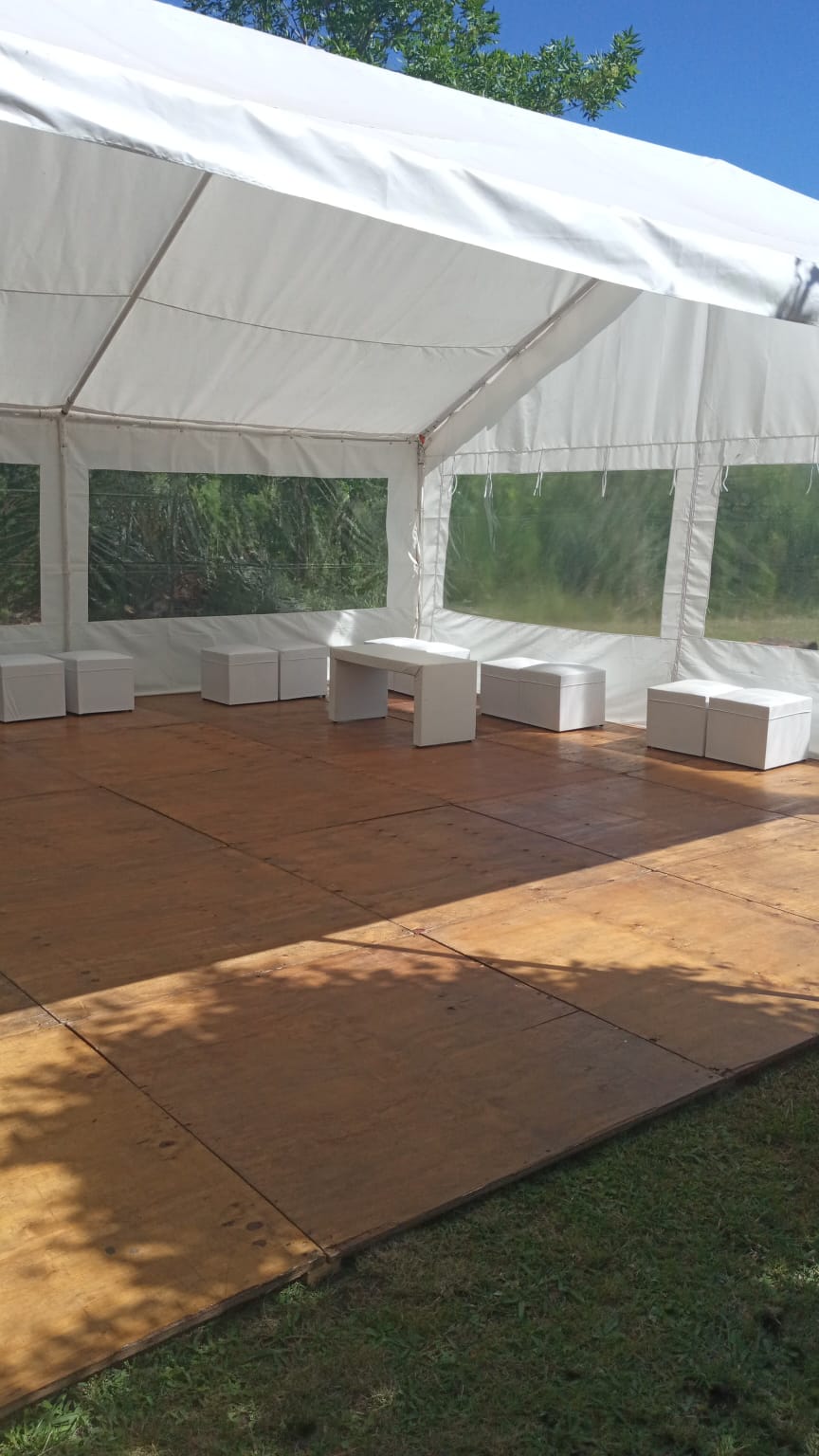 Carpa 6 x 6 metros con piso