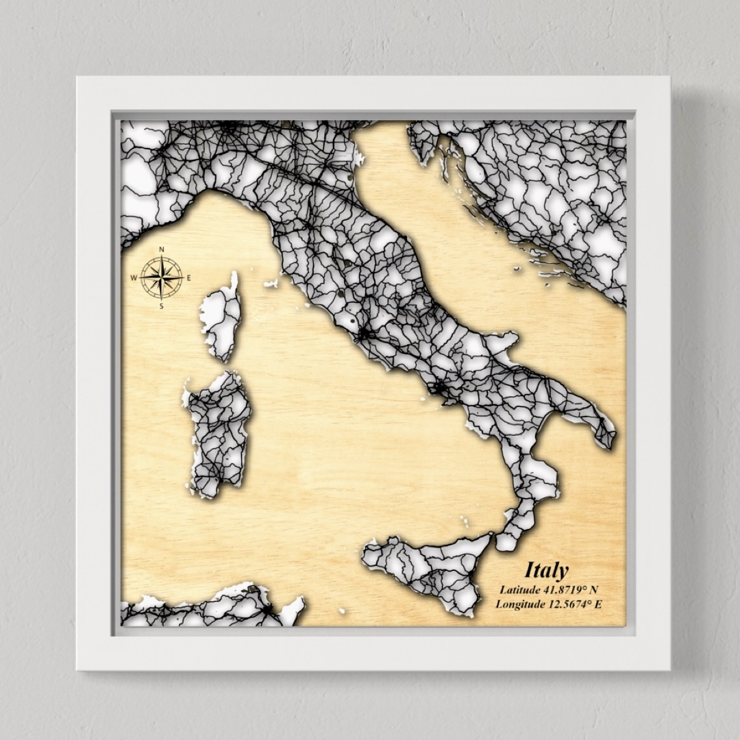 Italy (White Land, Black Roads)