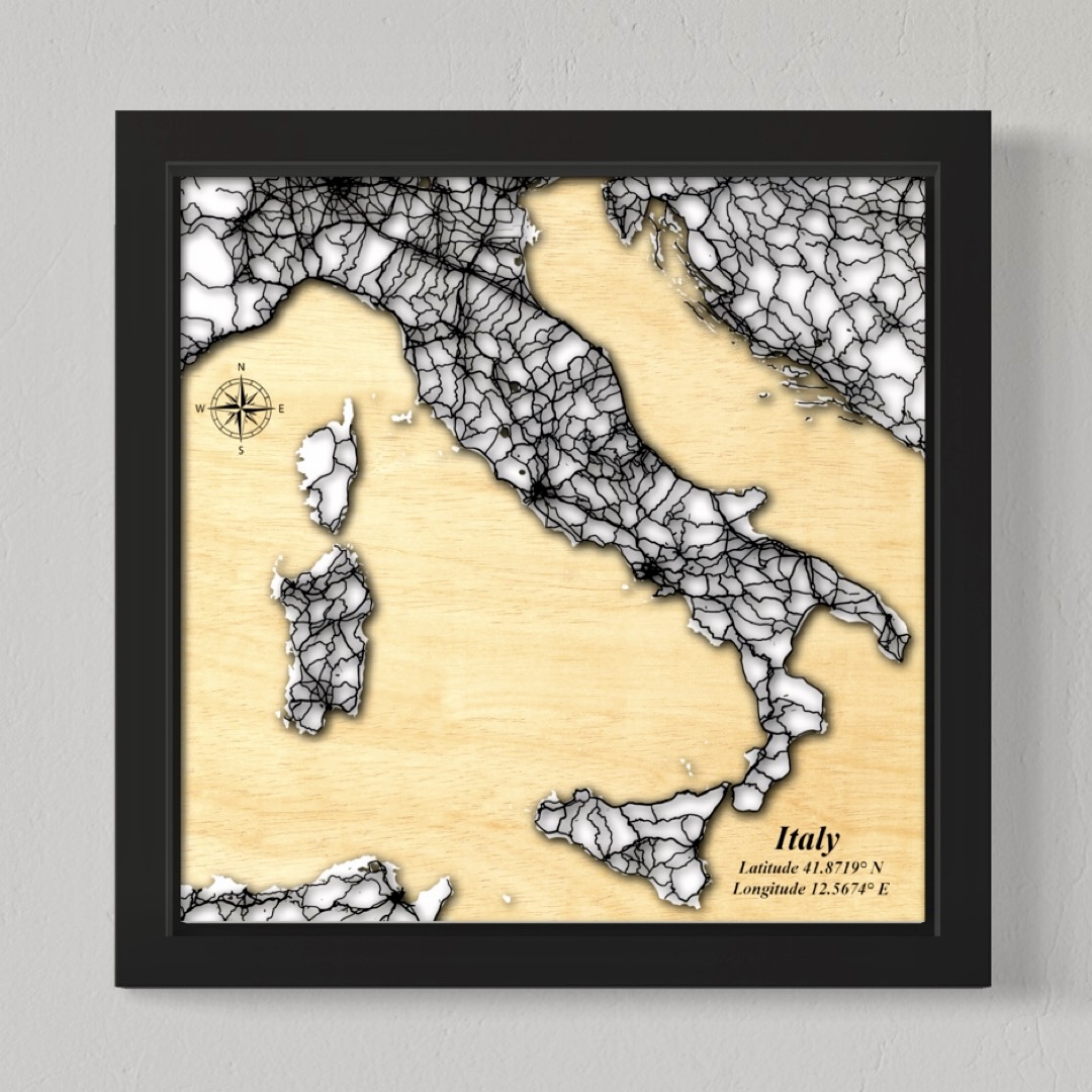 Italy (White Land, Black Roads)