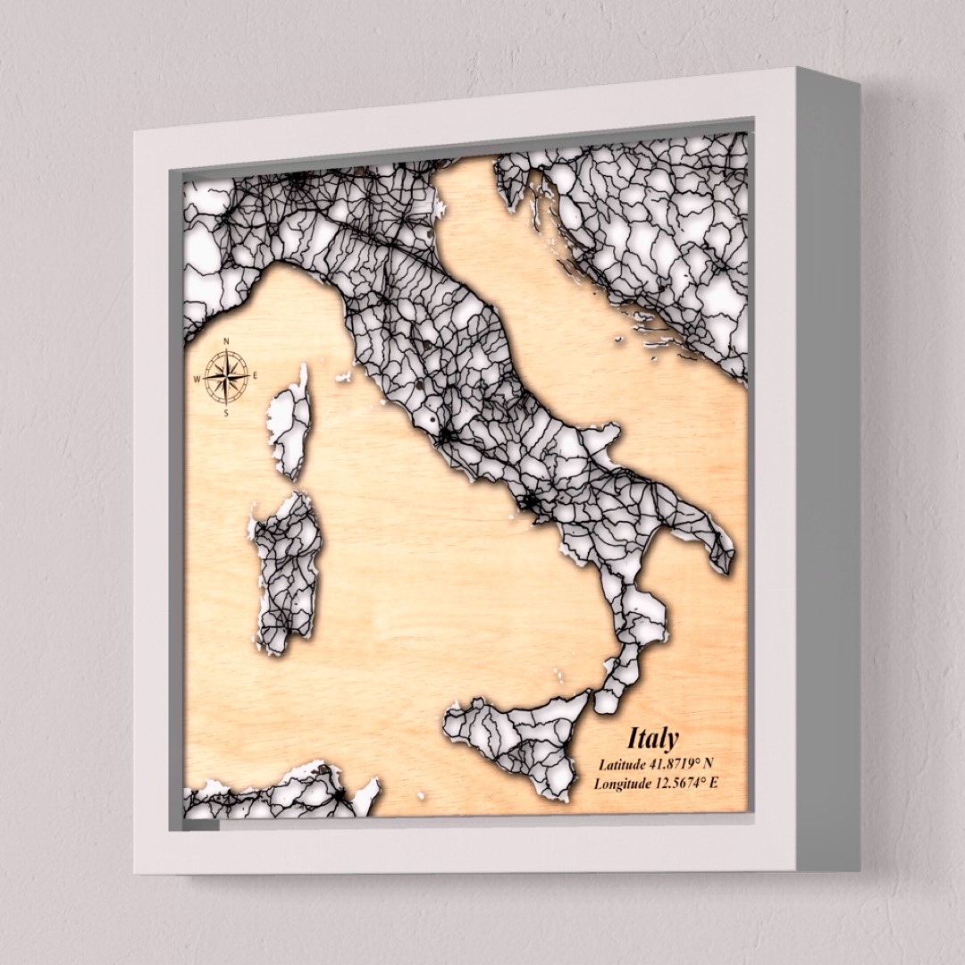 Italy (White Land, Black Roads)