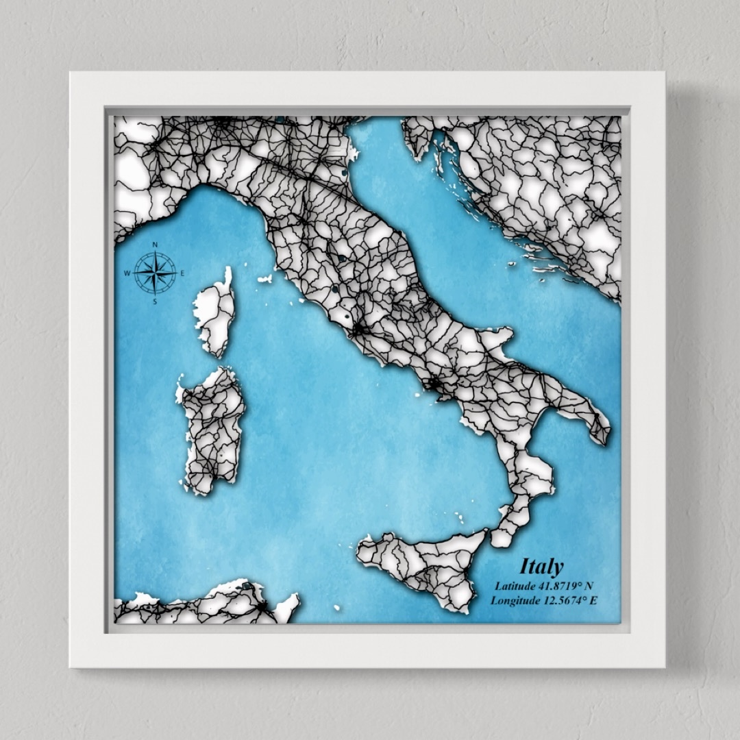 Italy (White Land, Black Roads)