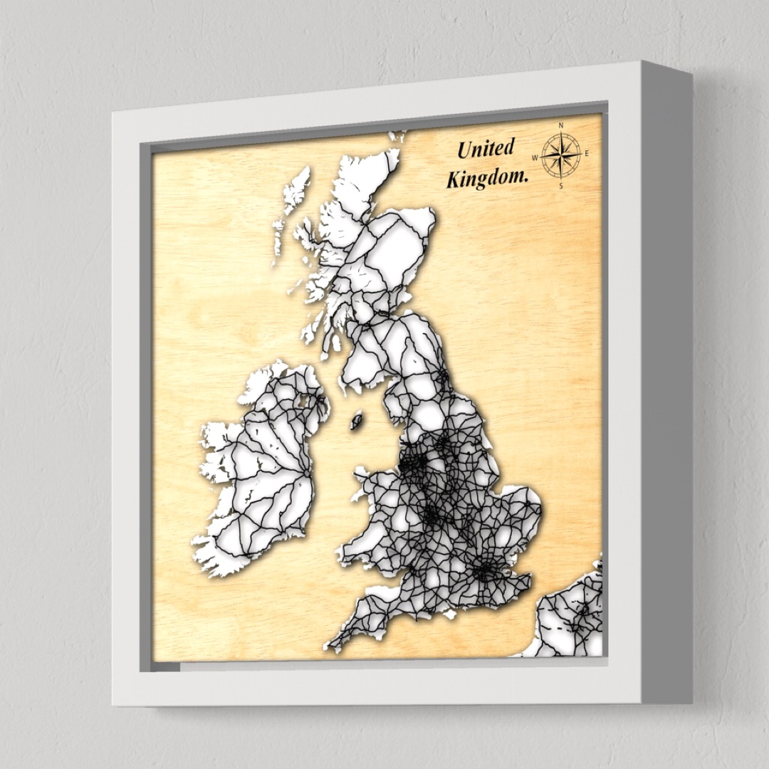United Kingdom (White Land, Black Roads)