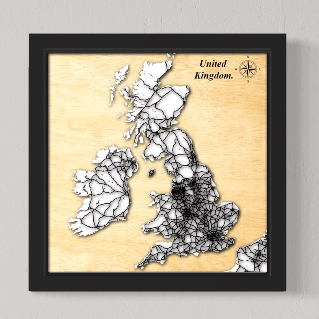 United Kingdom (White Land, Black Roads)