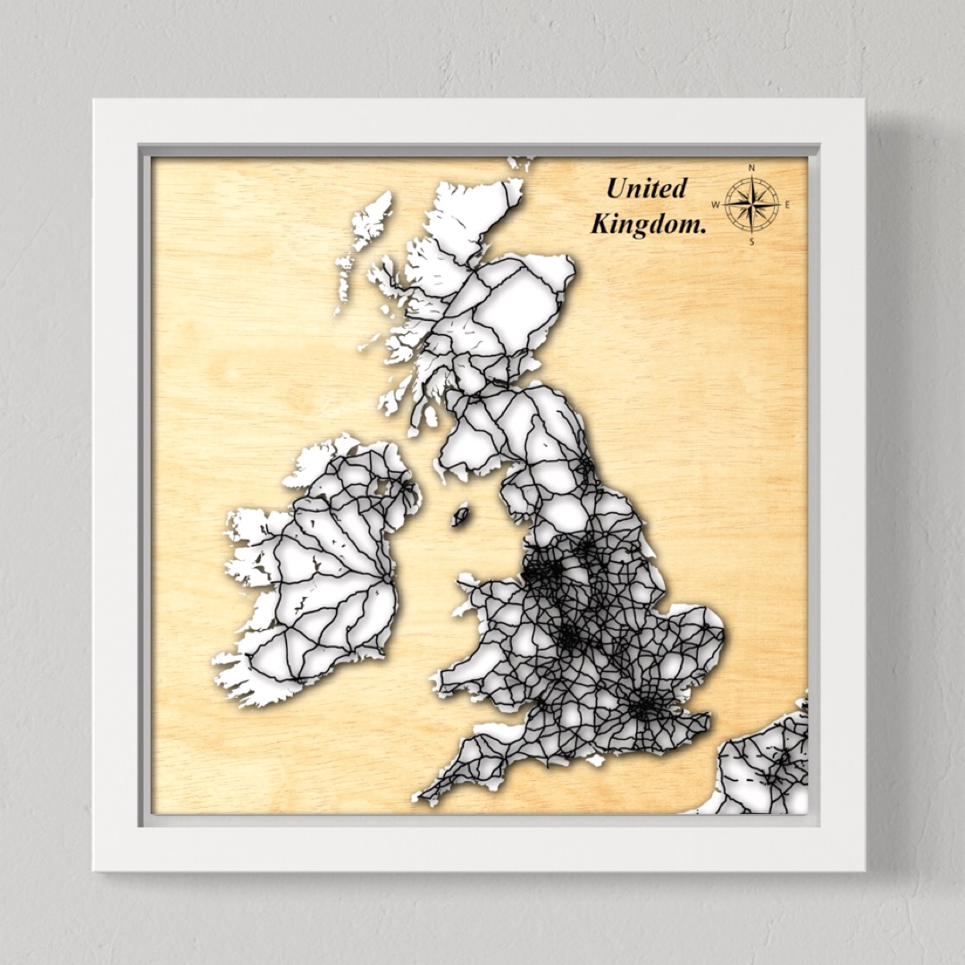 United Kingdom (White Land, Black Roads)