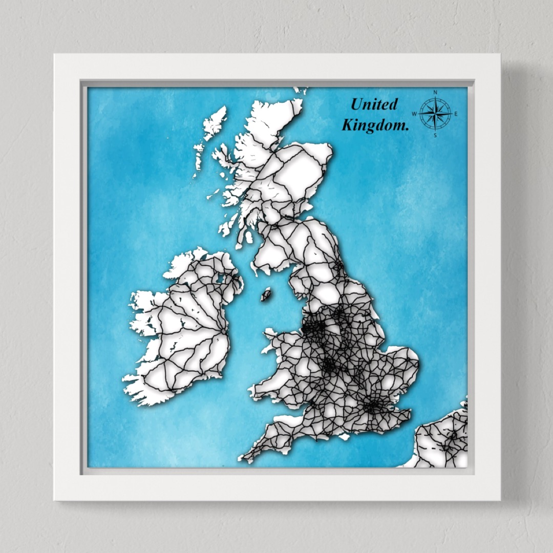 United Kingdom (White Land, Black Roads)