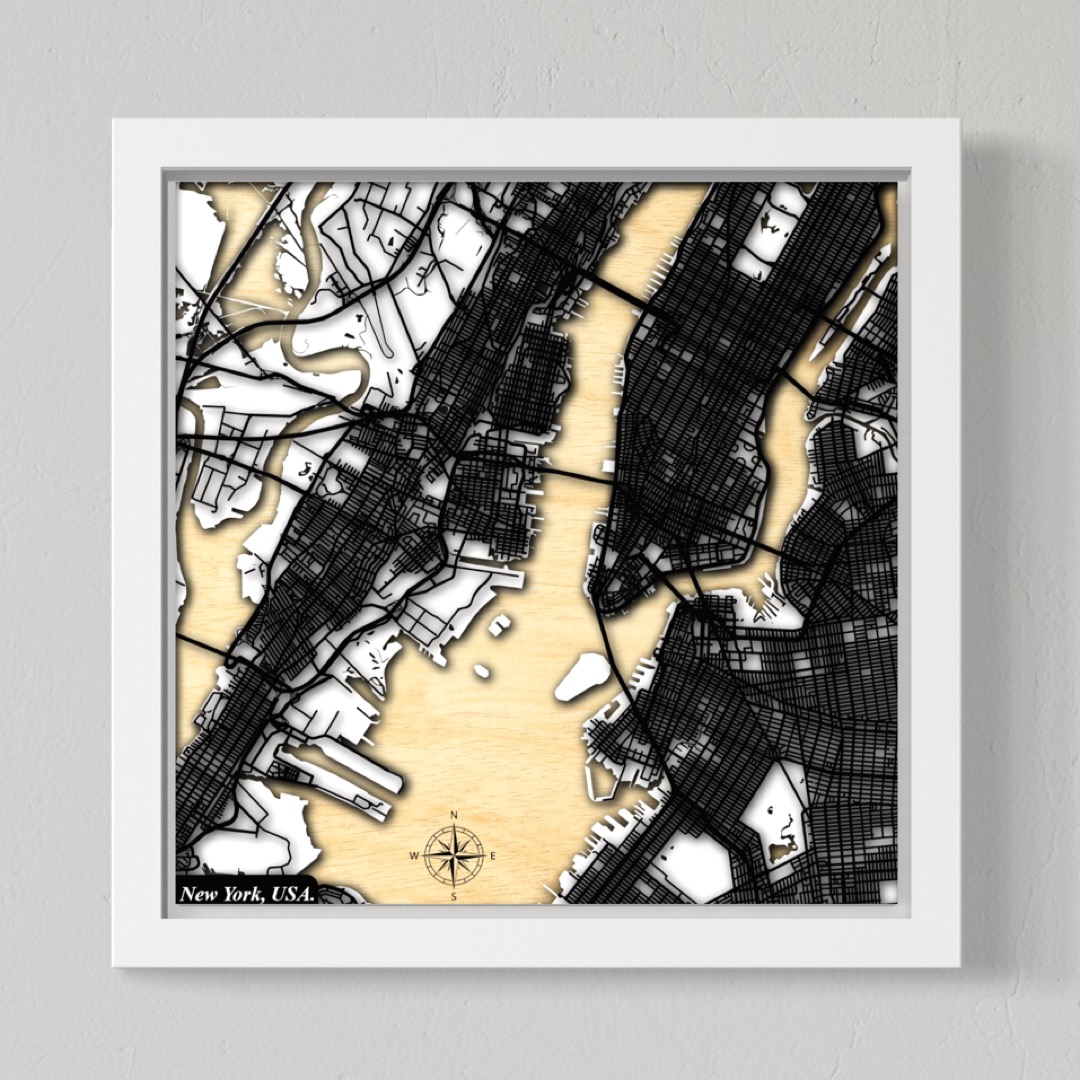 New York City, USA (White Land, Black Roads)