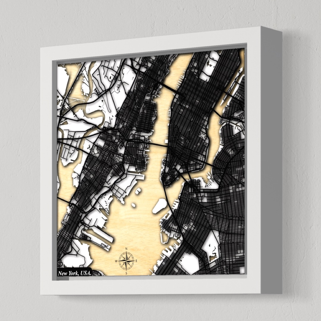 New York City, USA (White Land, Black Roads)