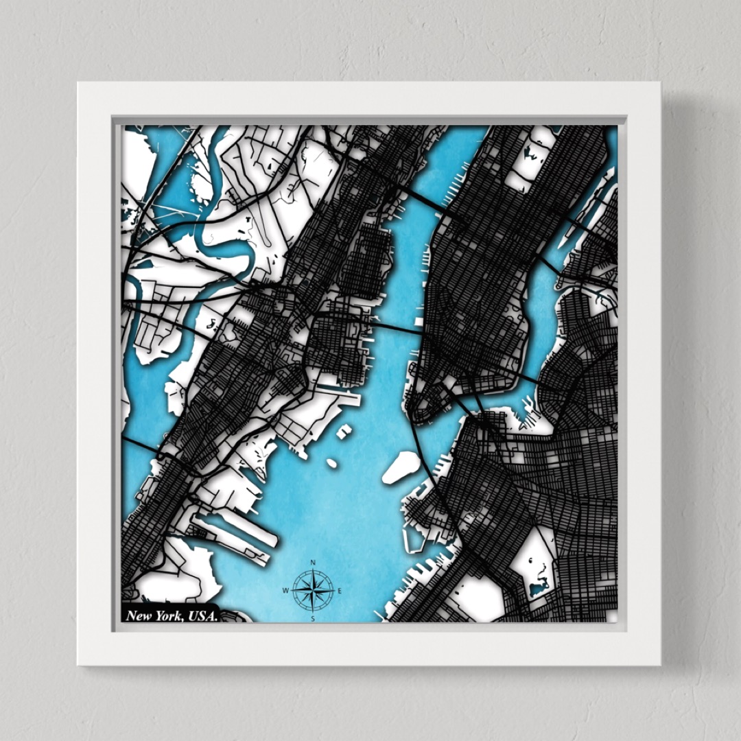 New York City, USA (White Land, Black Roads)