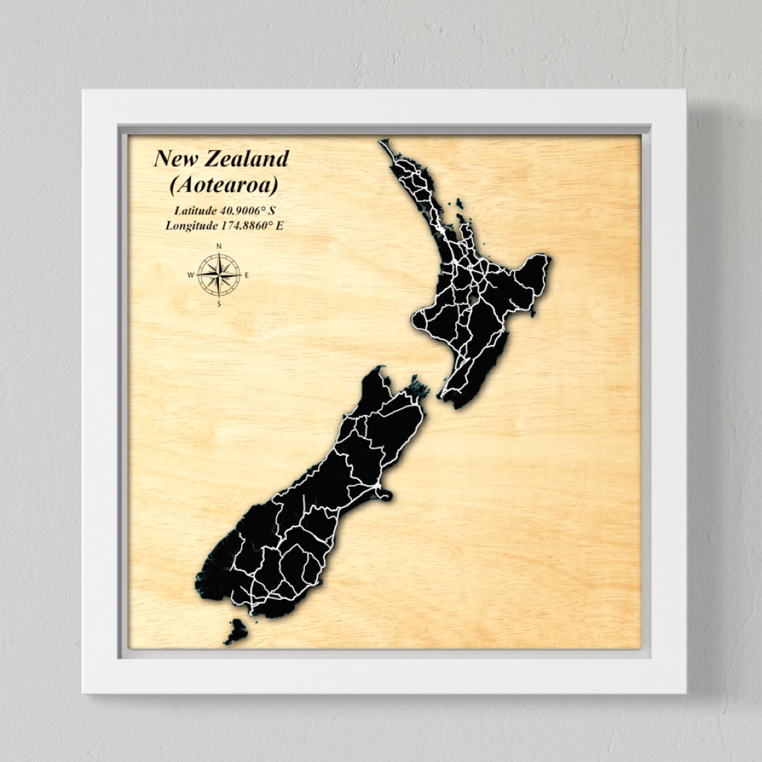 New Zealand (Aotearoa) Black Land / White Roads)