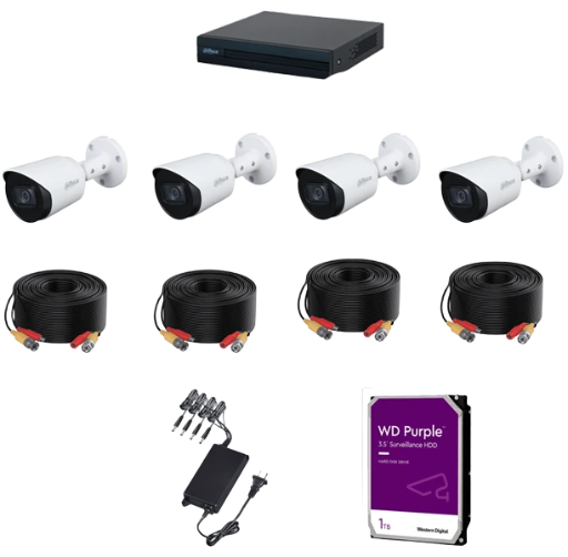 Sistema de Videovigilancia Básico Dahua 