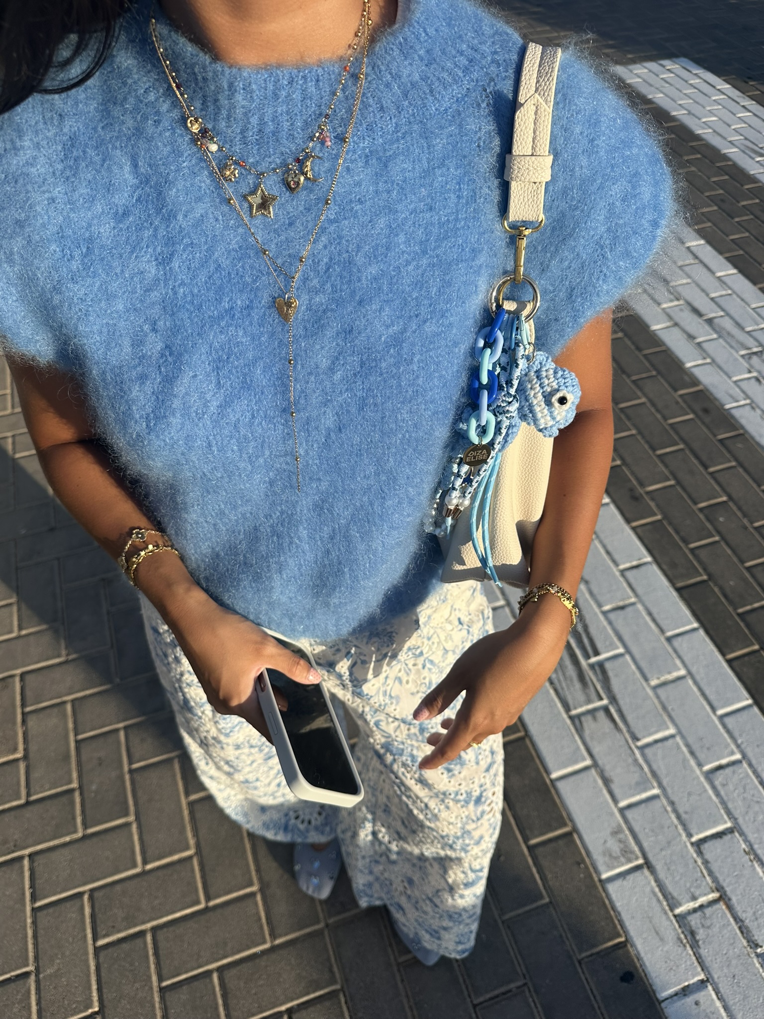 LOU LOU GILET BLUE
