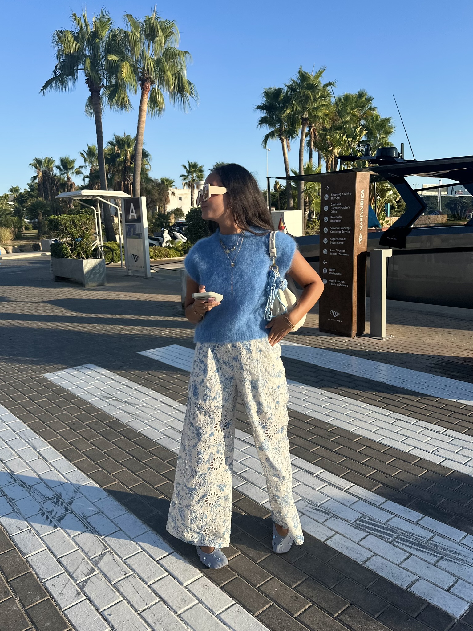 LOU LOU GILET BLUE