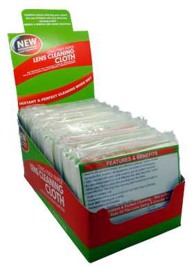 Re-useable and Biodegradeable Lens Cleaning wipes (20 packs of 30 wipes)
