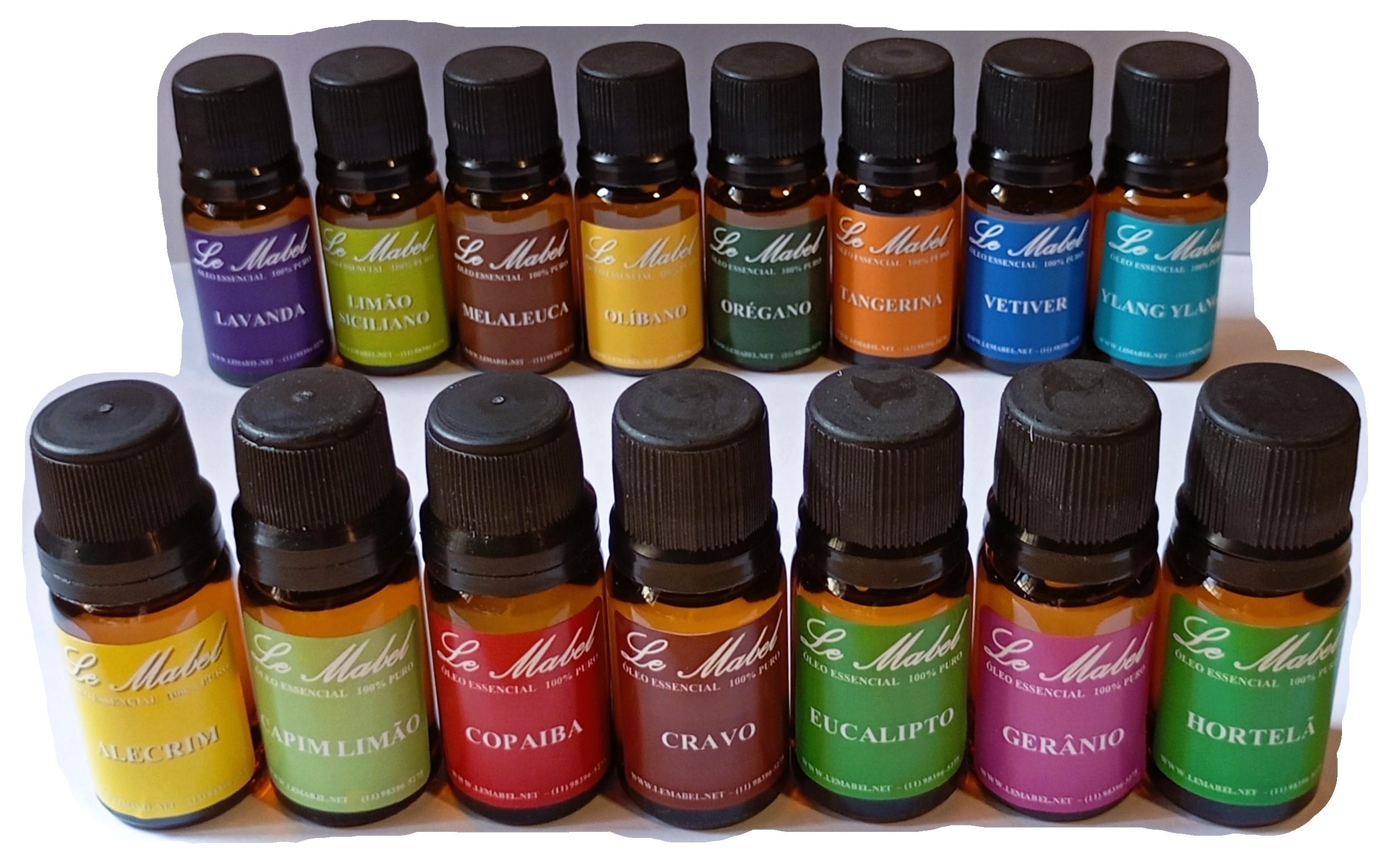 Kit com 15 óleos essenciais