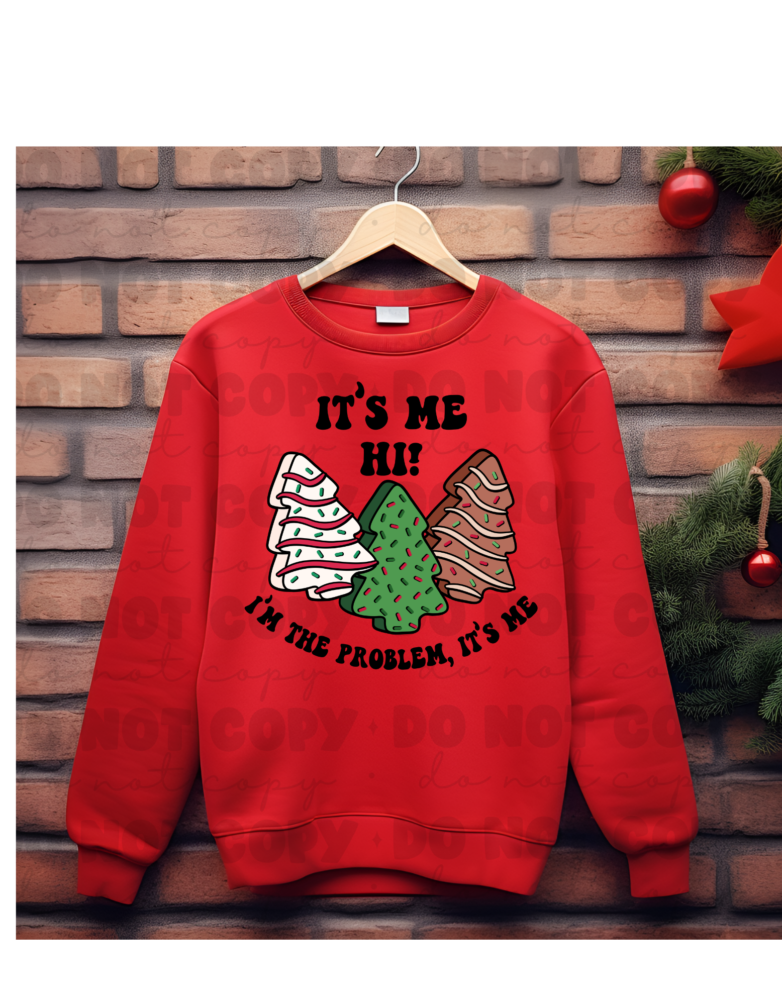 Festive Holiday Sweatshirt-It's Me