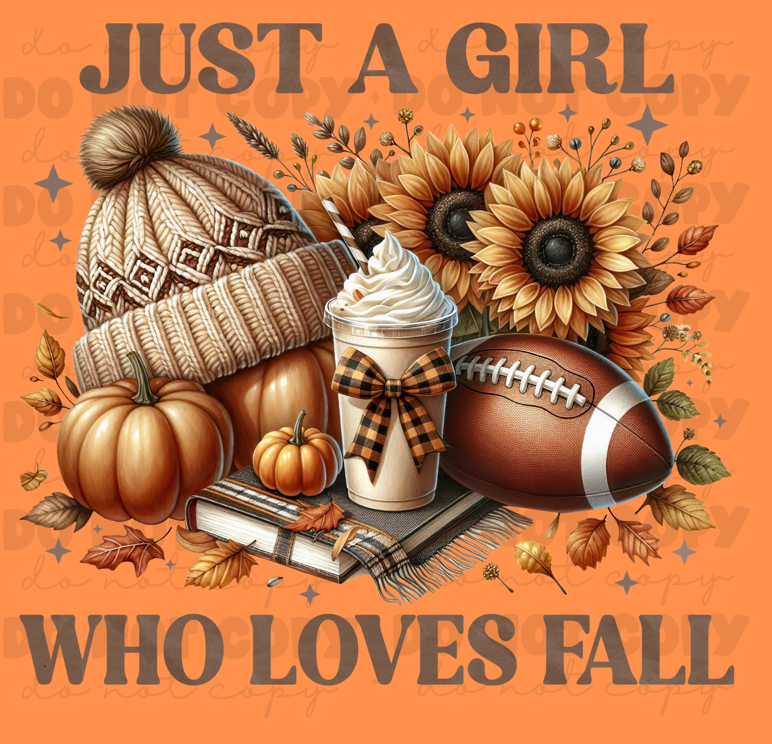Just A Girl Who Loves Fall DTF Transfer 