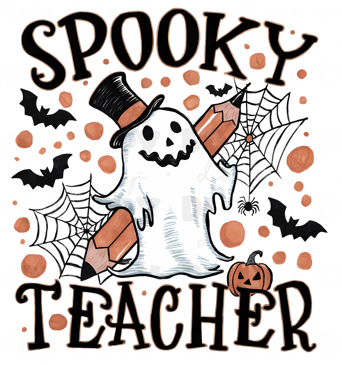 Spooky Teacher DTF Transfer