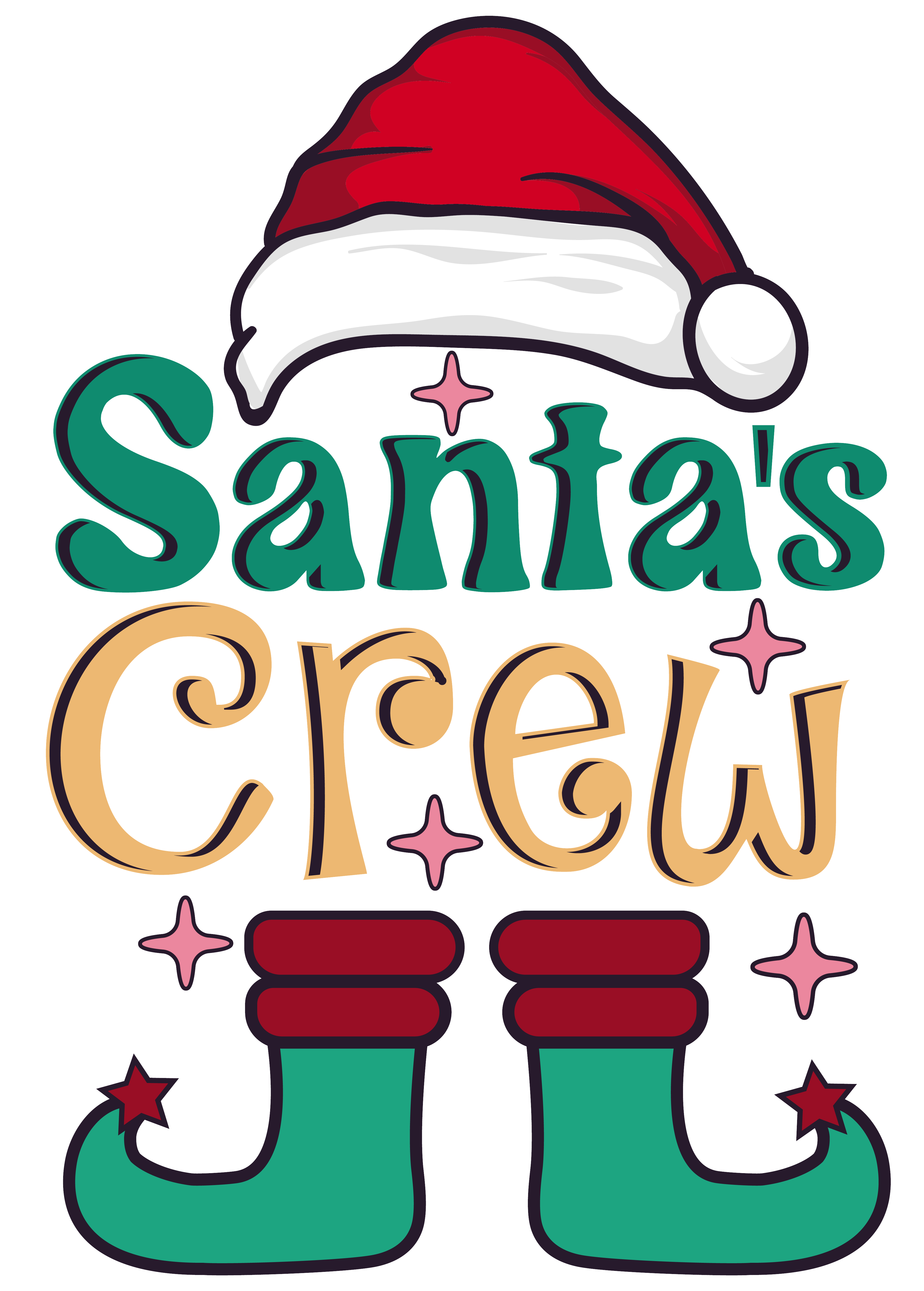 Santa's Crew DTF Transfer