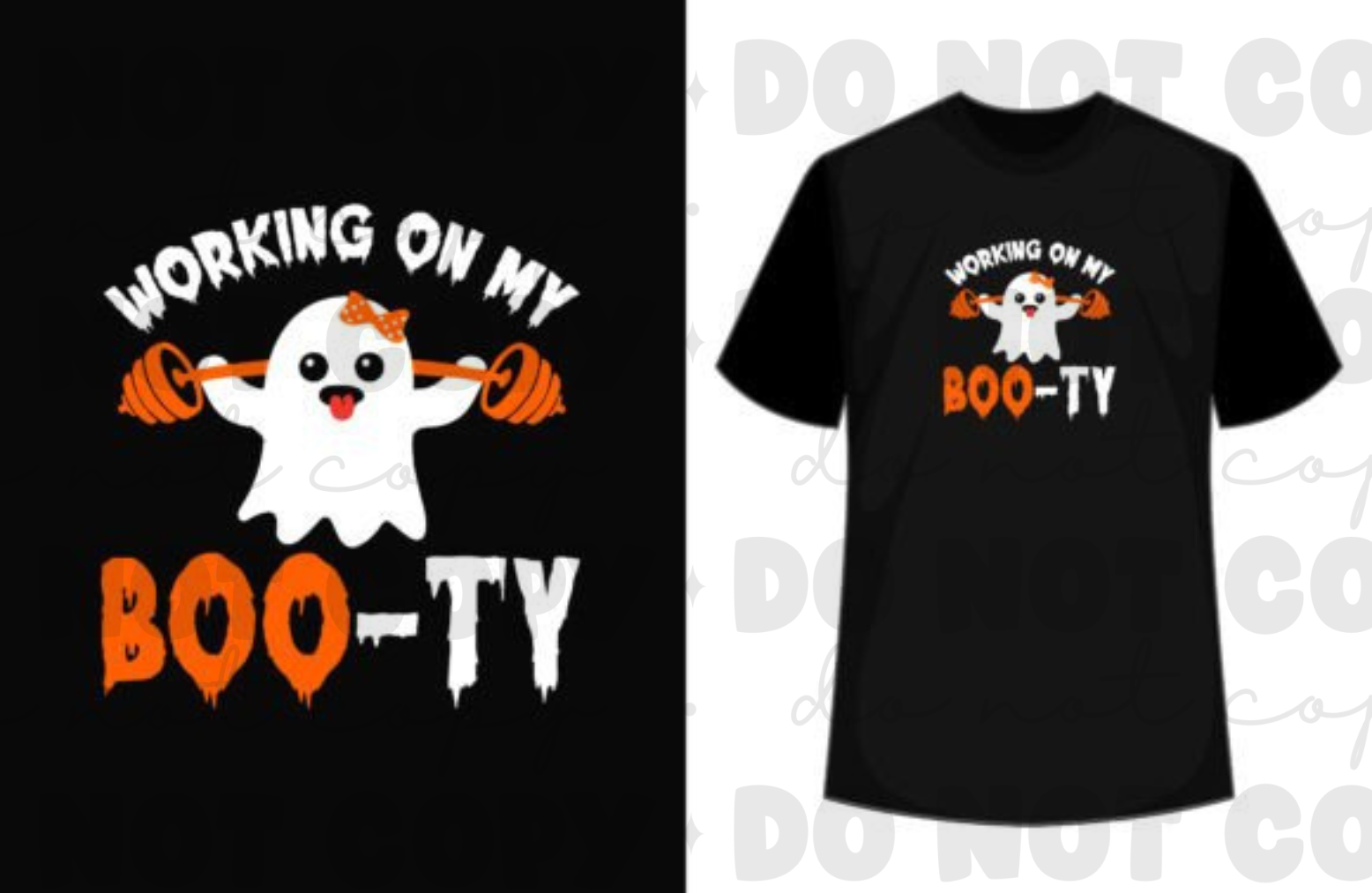 Halloween Ghost Workout T-Shirt