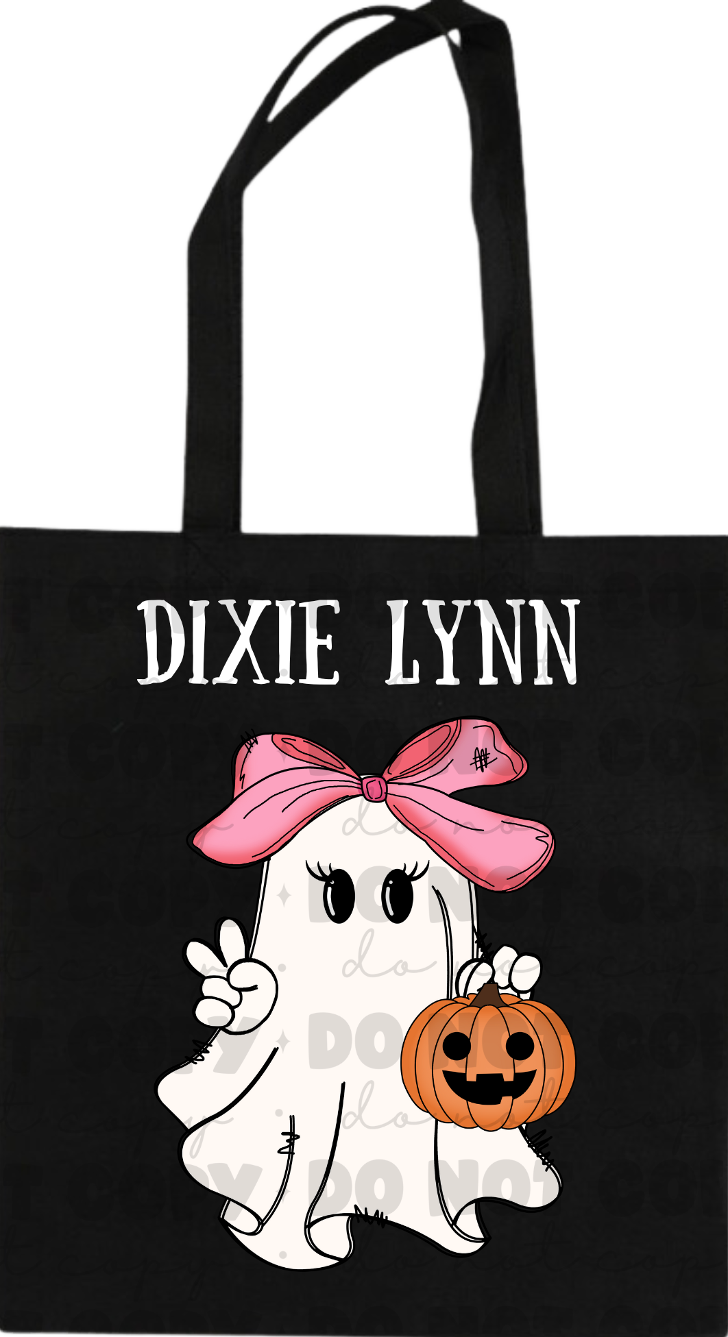 Ghost Themed Tote Bag for Girls