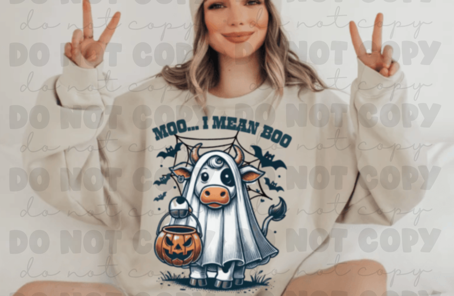 Halloween Cow Sweatshirt