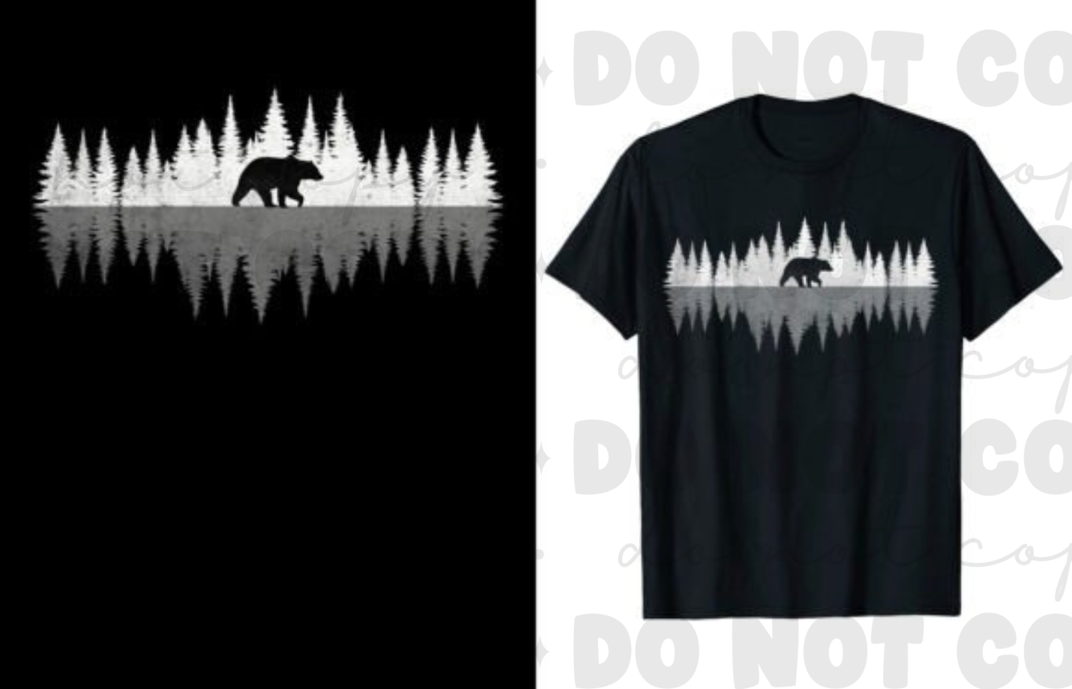 Bear Forest Silhouette T-Shirt