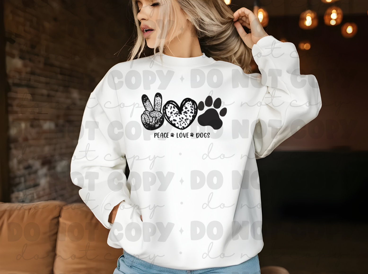 Peace Love Dogs Sweatshirt