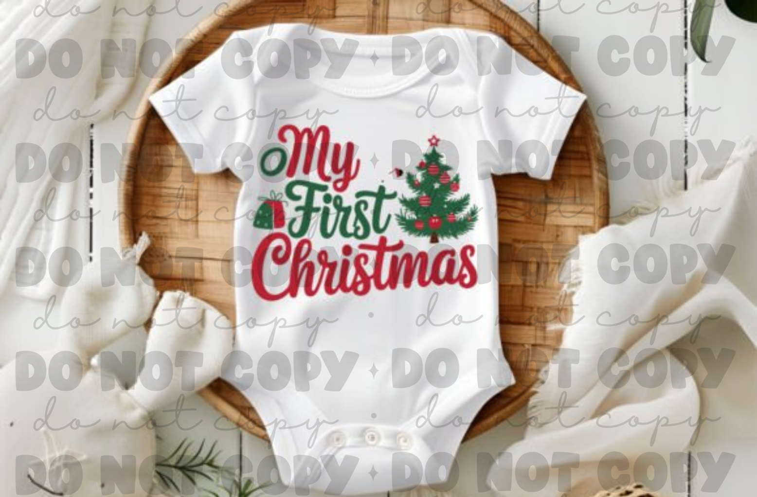 Baby's First Christmas Onesie