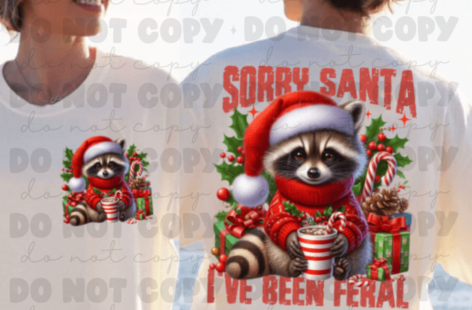 Christmas Raccoon Sweatshirt