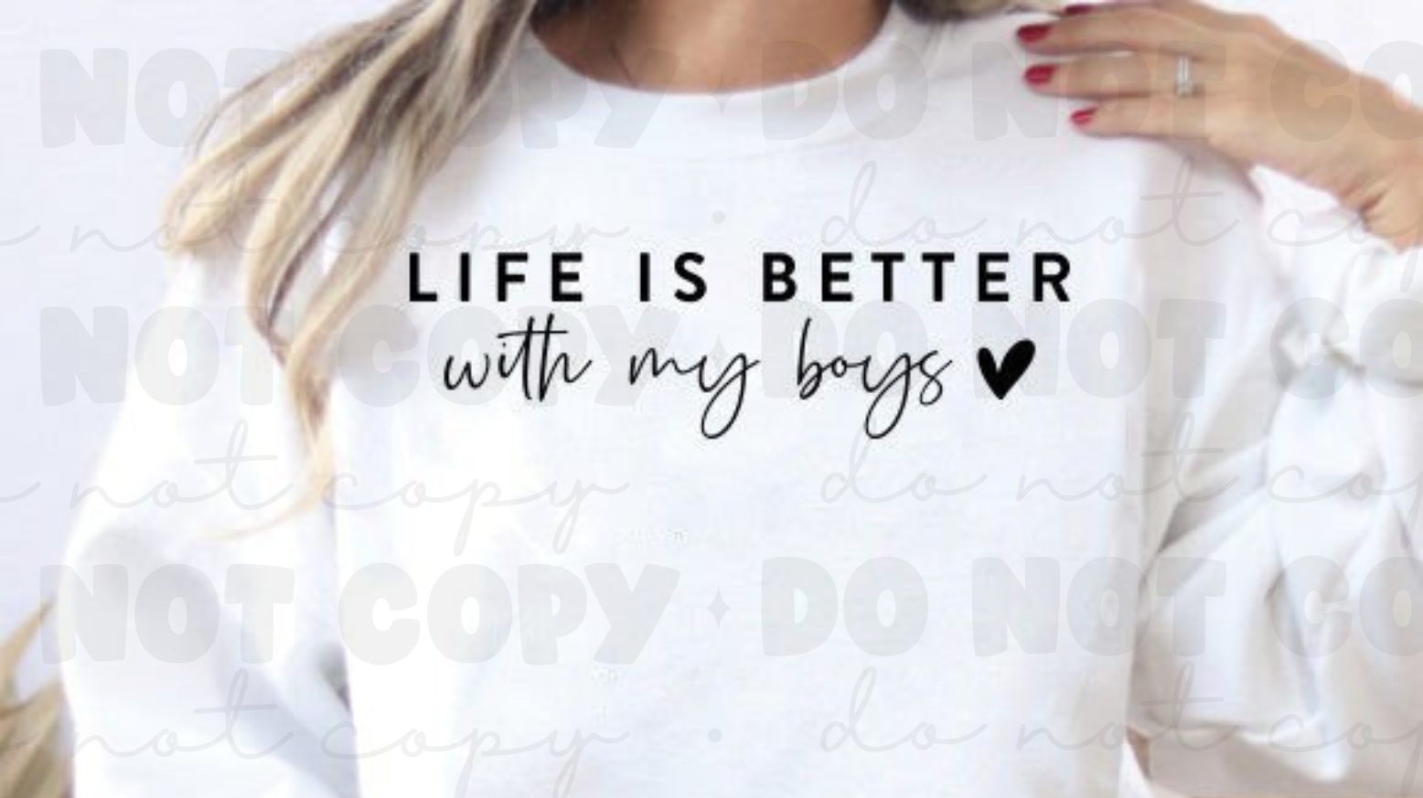 Printed White Sweatshirt