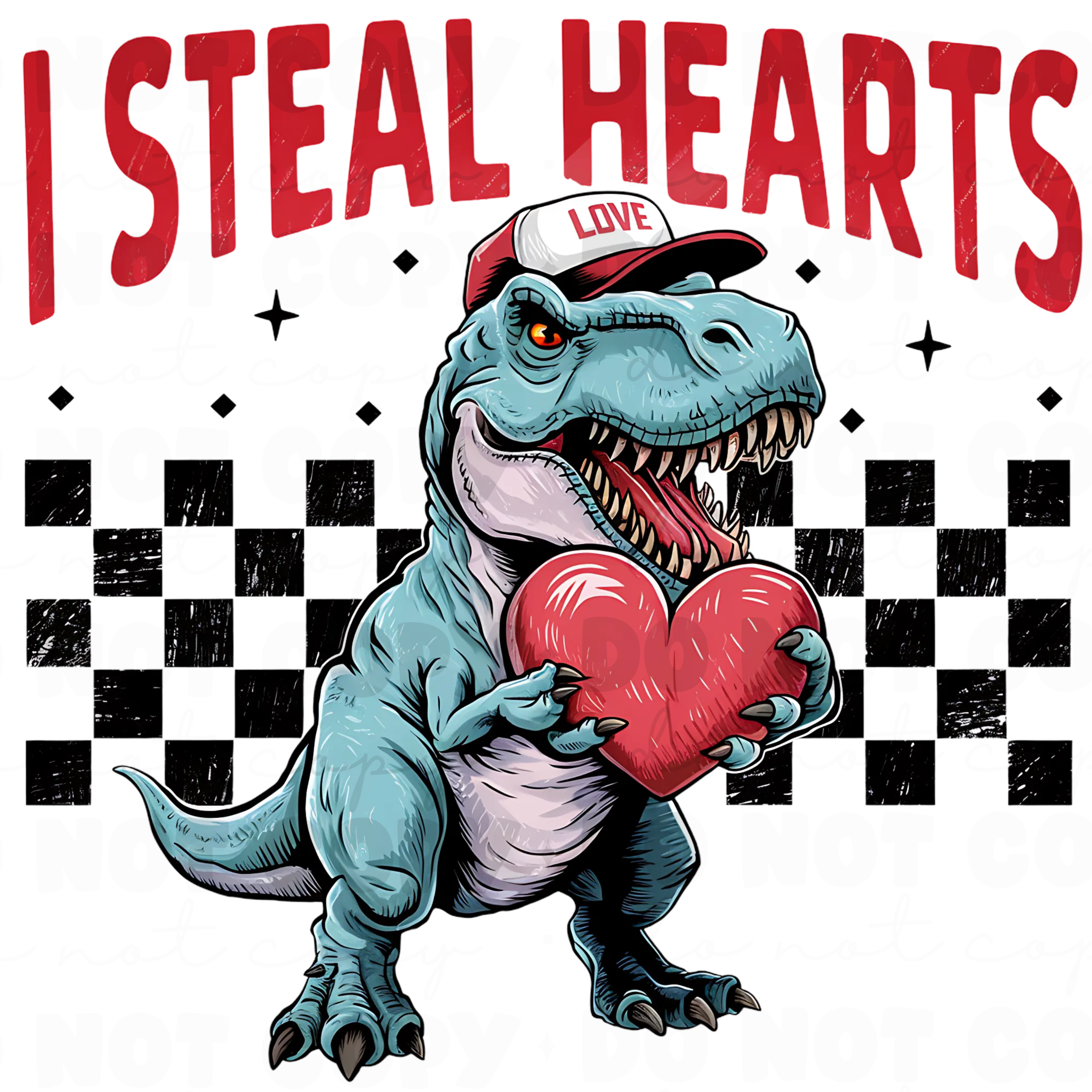I Steal Hearts DTF Print