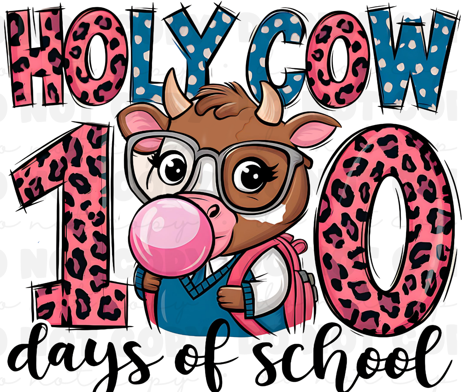 100 Days of School DTF Transfer