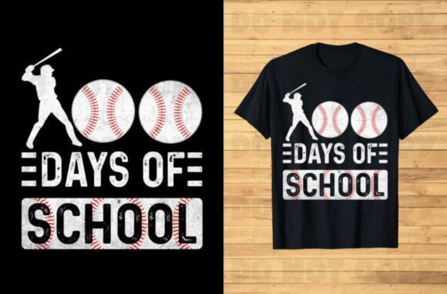 100 Days of School Baseball T-Shirt