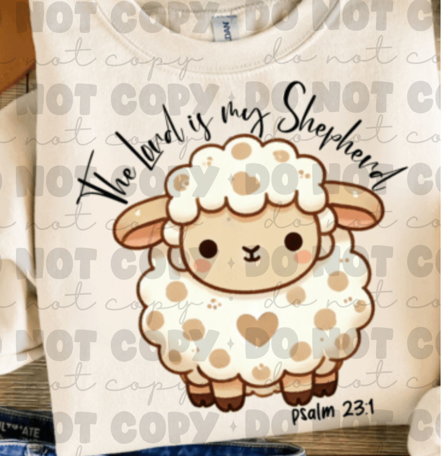 Cute Sheep Graphic T-shirt Or Crewneck