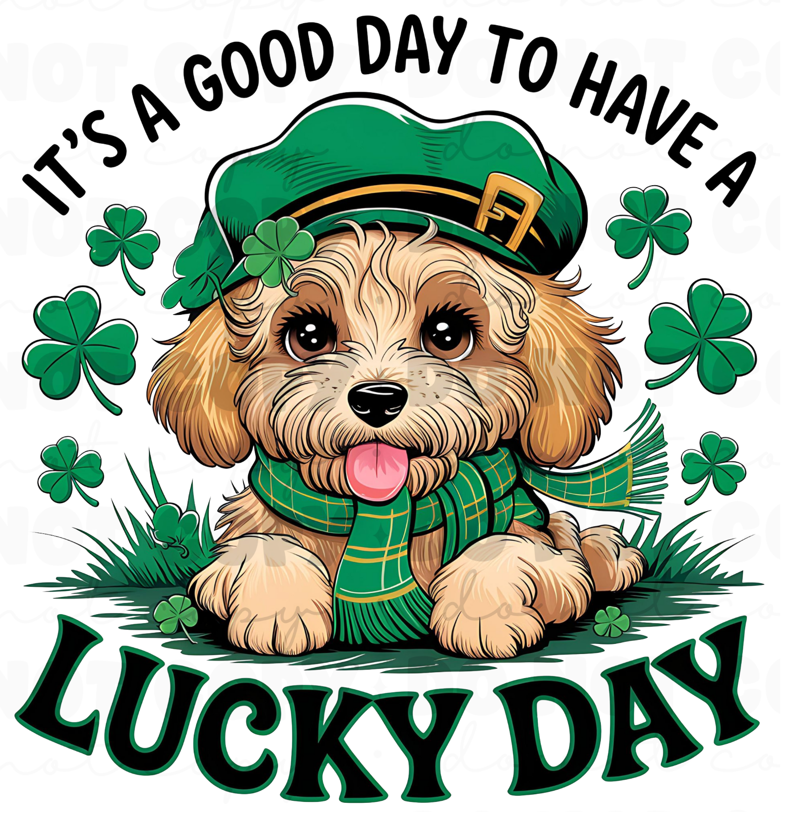 St. Patrick’s Day Puppy DTF Transfer