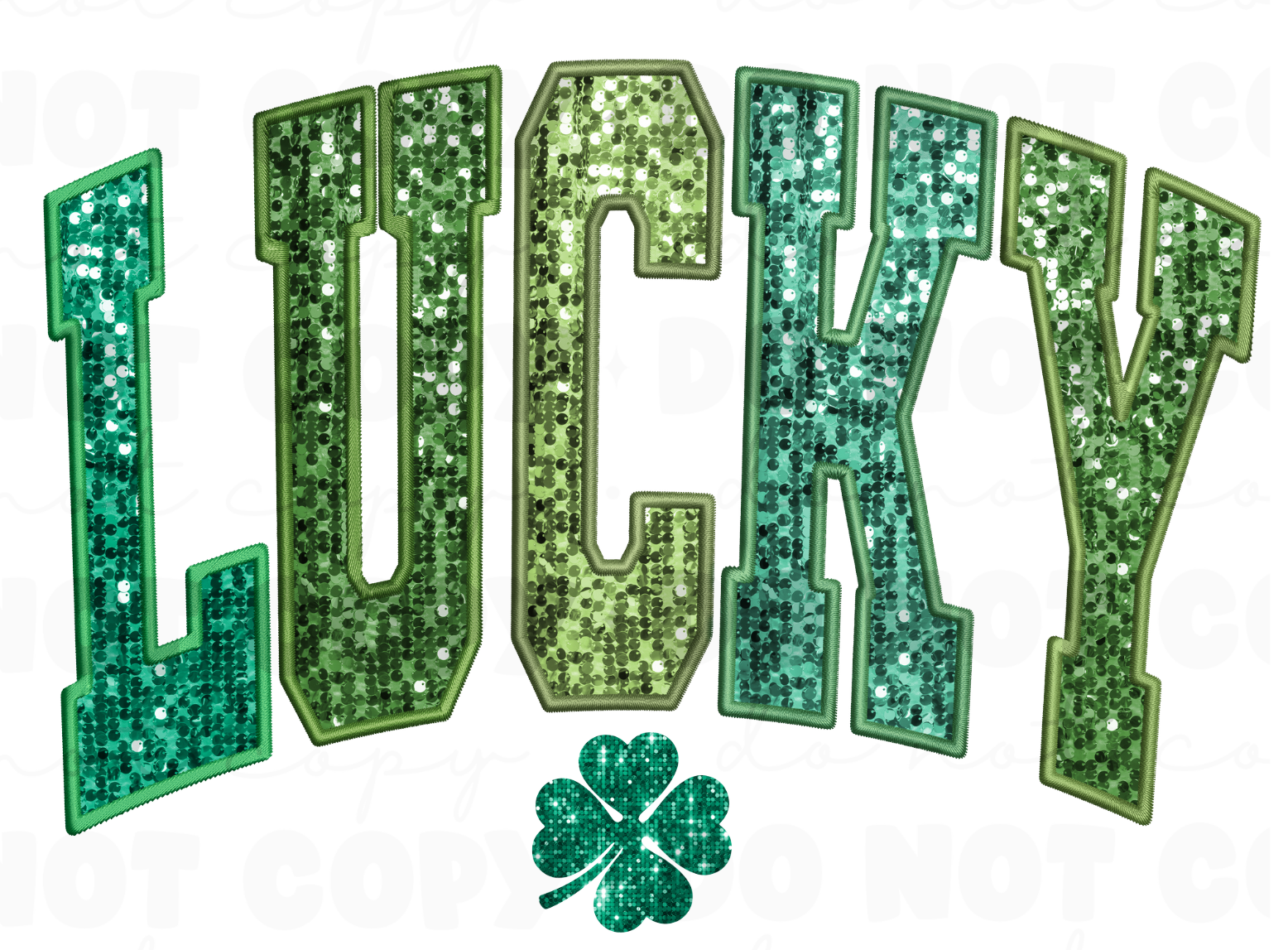 Lucky Glitter DTF 