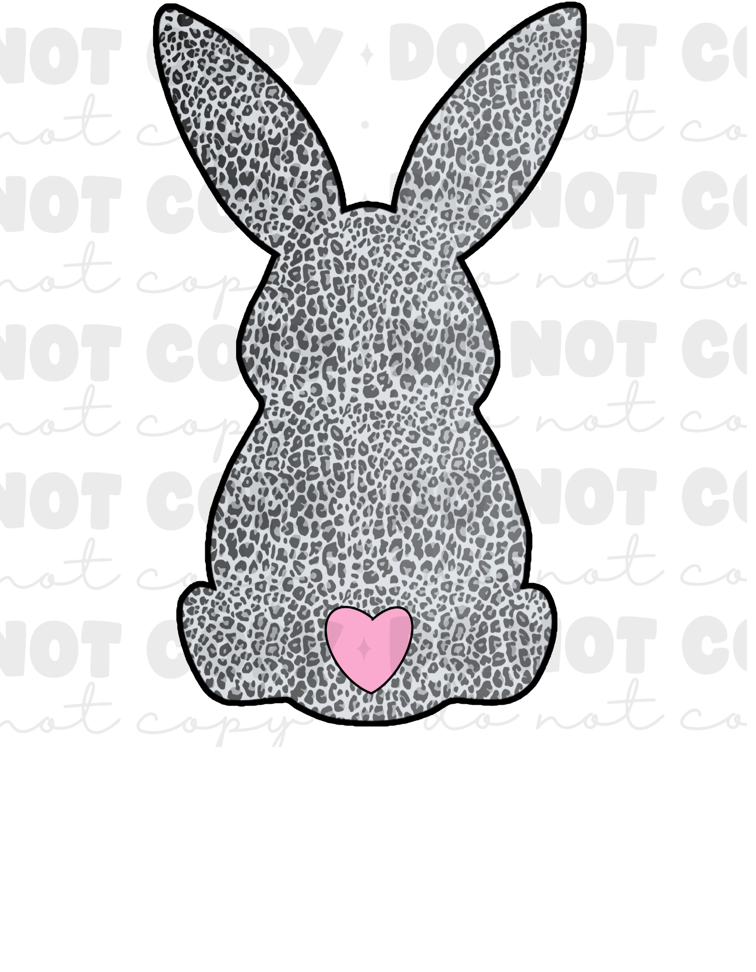 Leopard-Print Rabbit DTF