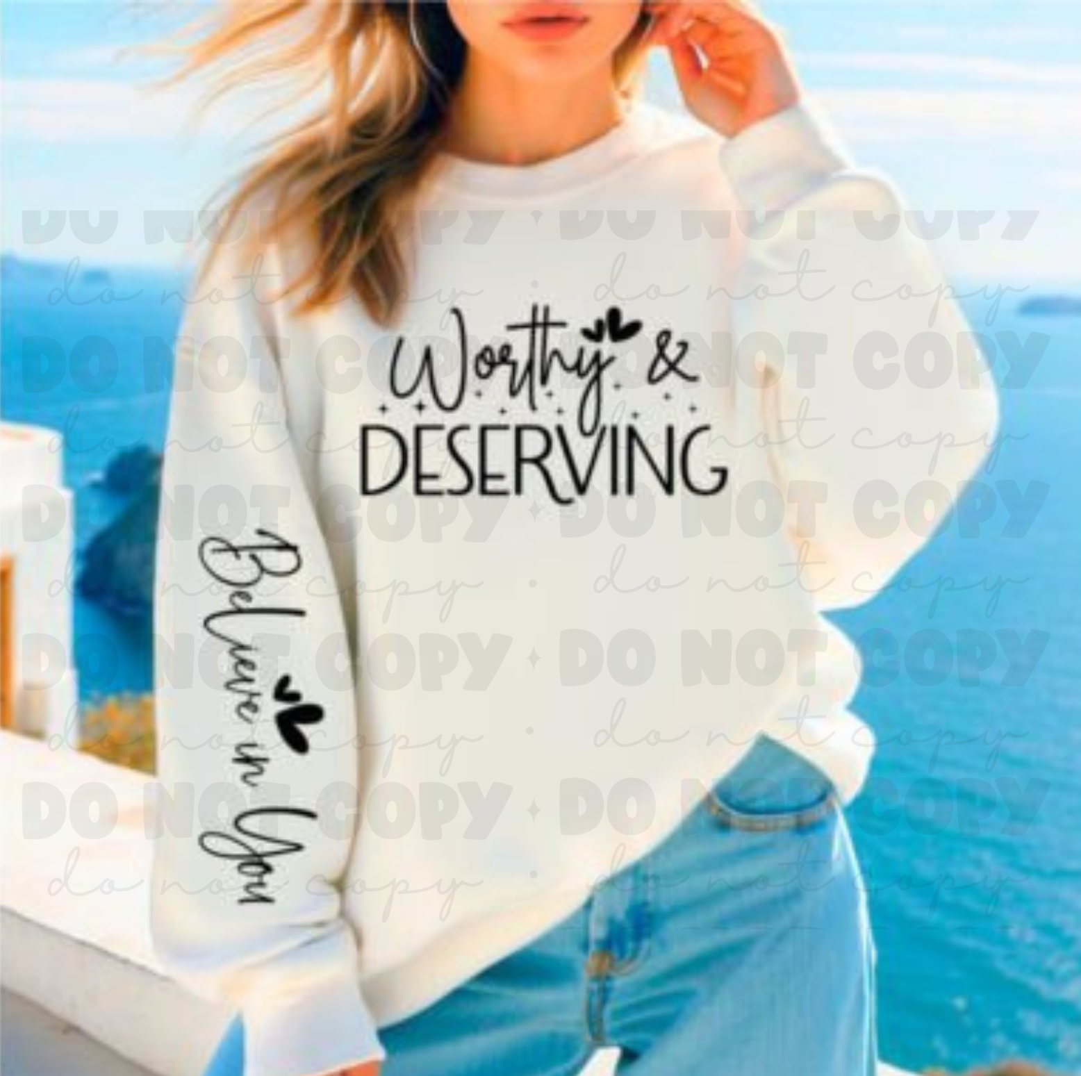 Worthy & Deserving DTF Transfer