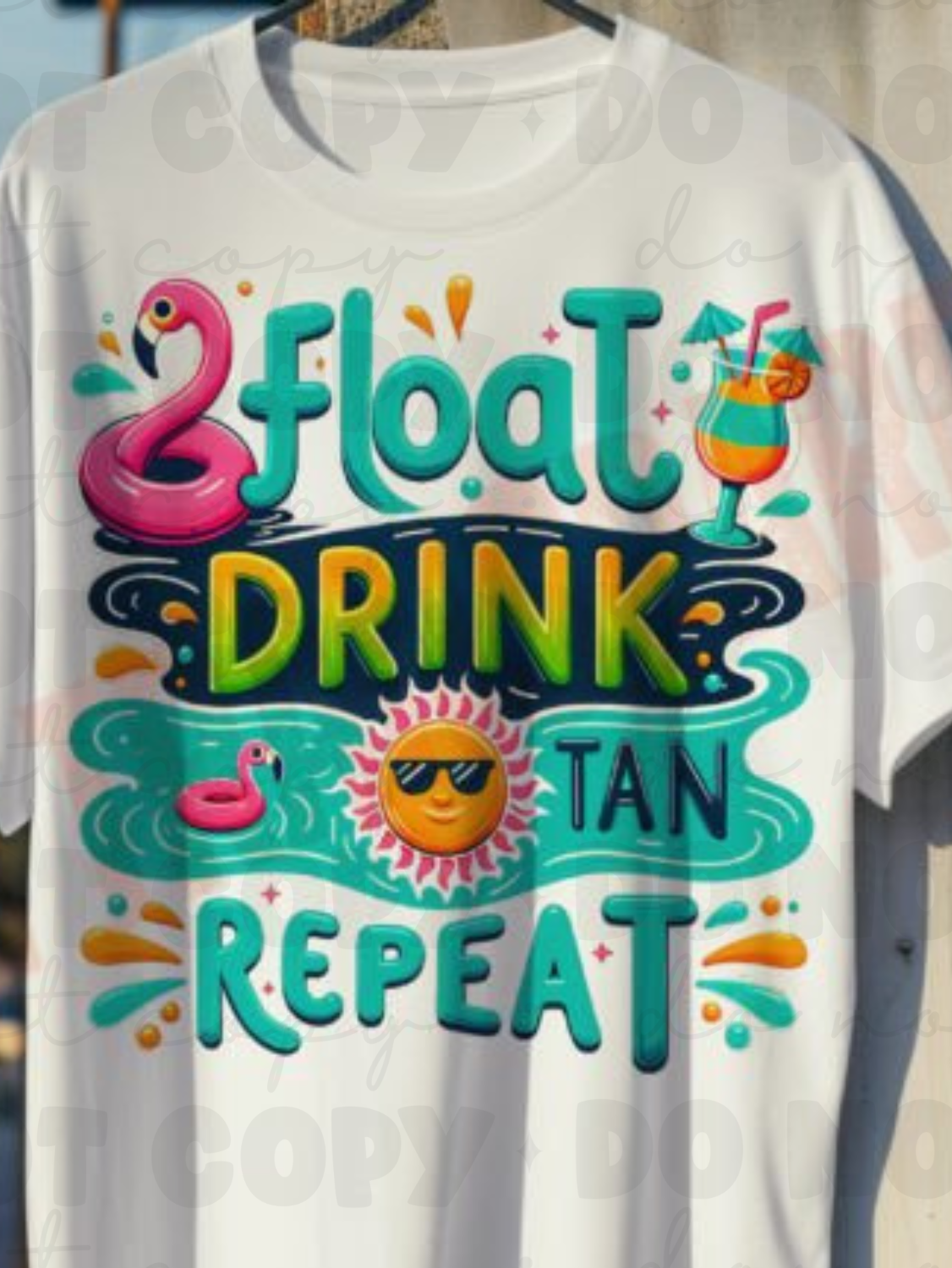 Float Drink Tan Repeat T-Shirt