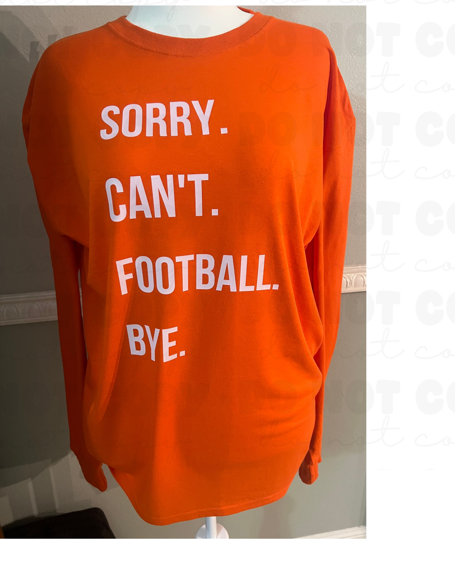 Orange Long Sleeve Shirt or Crewneck Sweatshirt